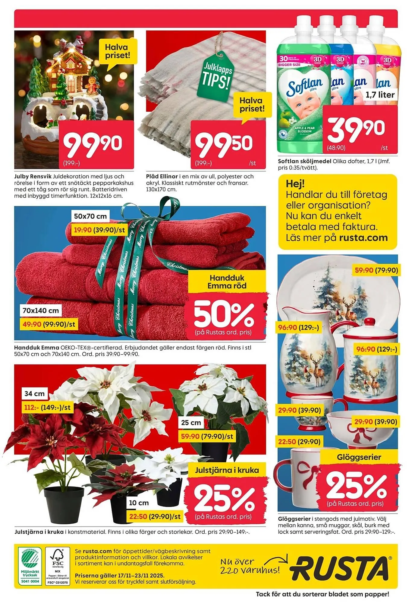 Rusta reklamblad från 17 november till 23 november 2025 - Reklamblad sidor 20