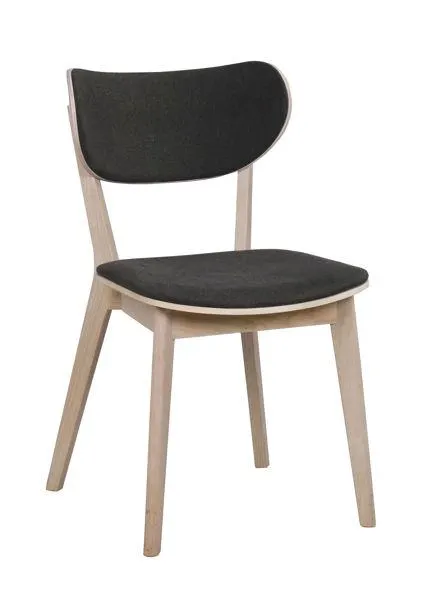 KATO stol vitpigmenterad ek/mörkgrå