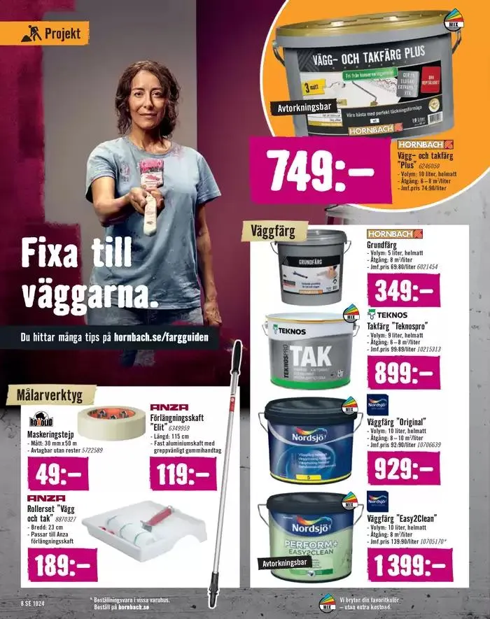  Hornbach reklamblad  från 9 oktober till 31 oktober 2024 - Reklamblad sidor 8