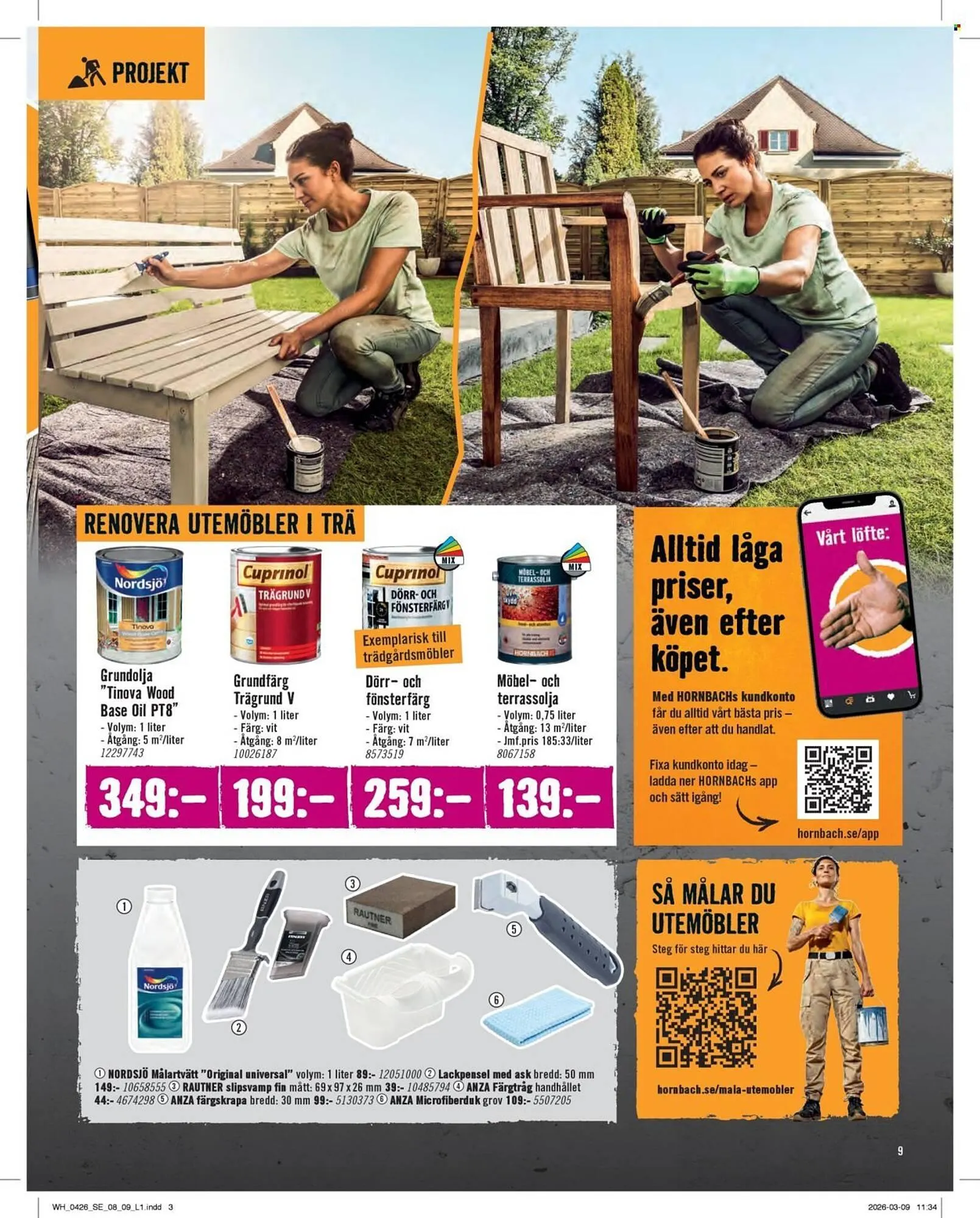 Hornbach reklamblad från 1 april till 30 april 2026 - Reklamblad sidor 9
