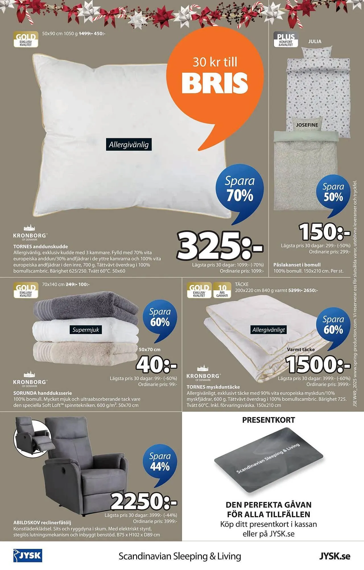 JYSK reklamblad från 1 december till 15 december 2025 - Reklamblad sidor 24