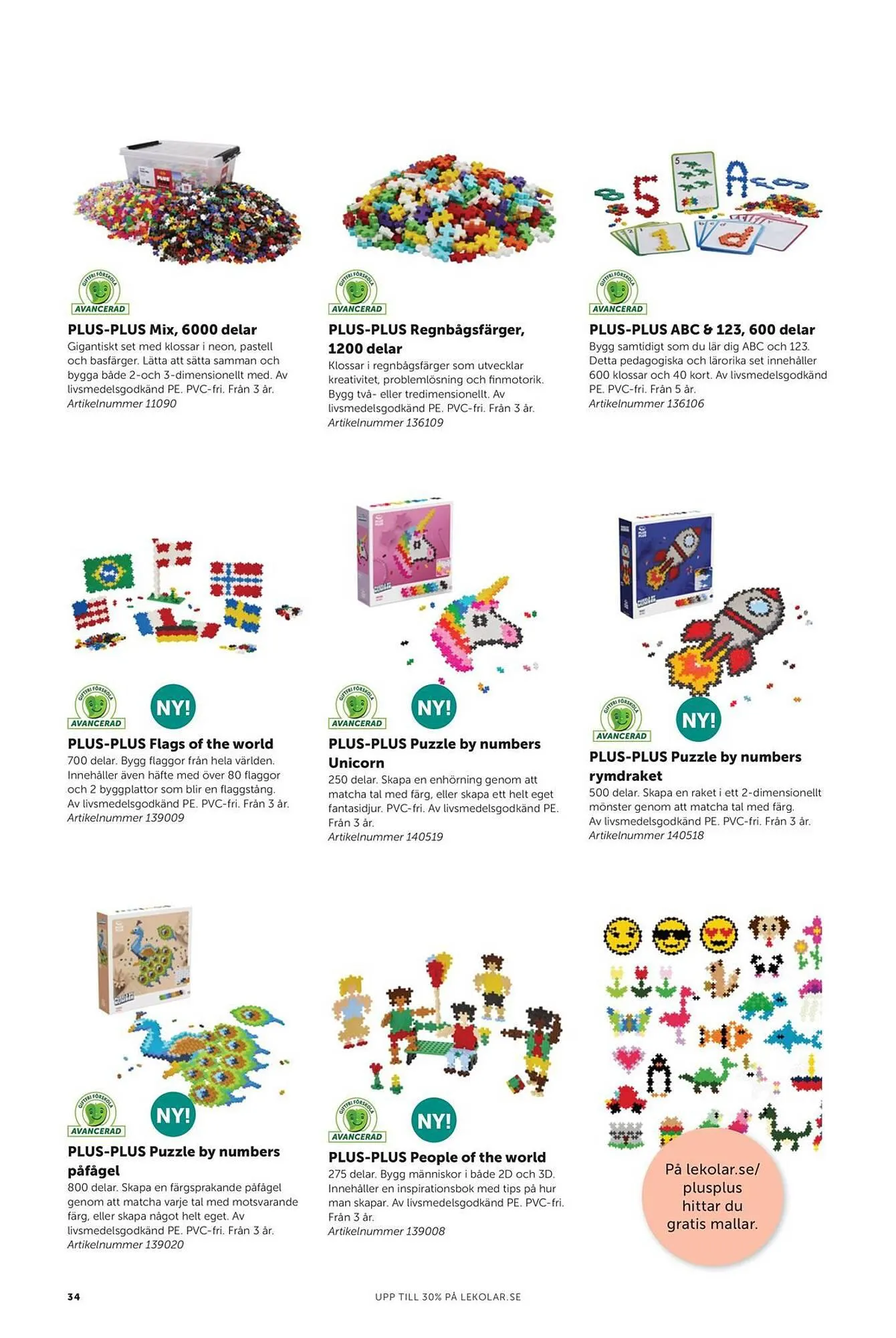 Lekolar reklamblad från 23 februari till 31 december 2024 - Reklamblad sidor 34