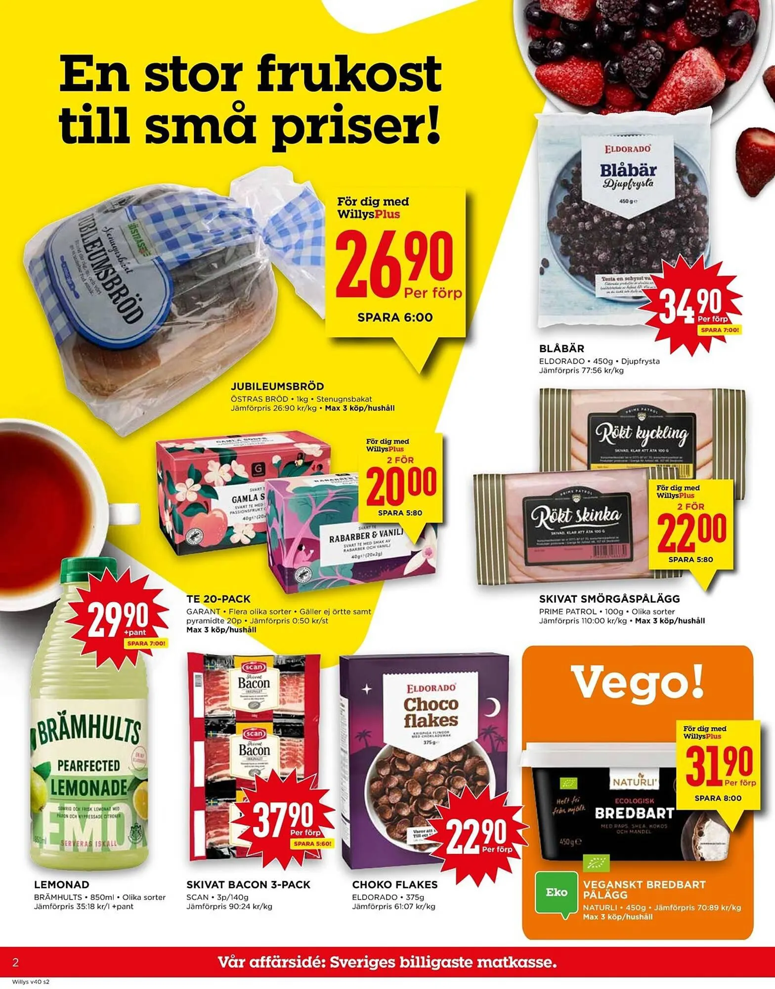 Willys reklamblad från 2 oktober till 8 oktober 2023 - Reklamblad sidor 2