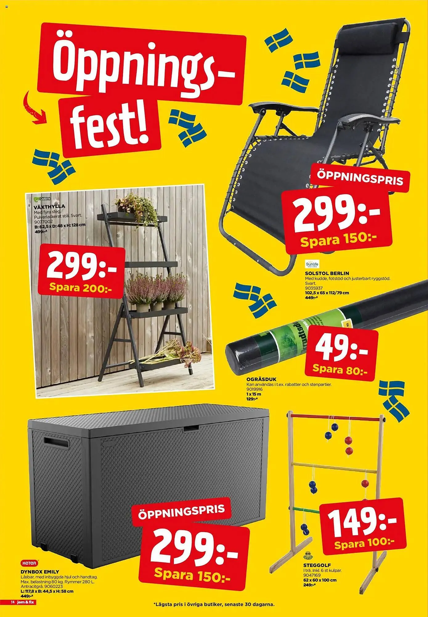 Jem&Fix reklamblad från 17 mars till 22 mars 2026 - Reklamblad sidor 14