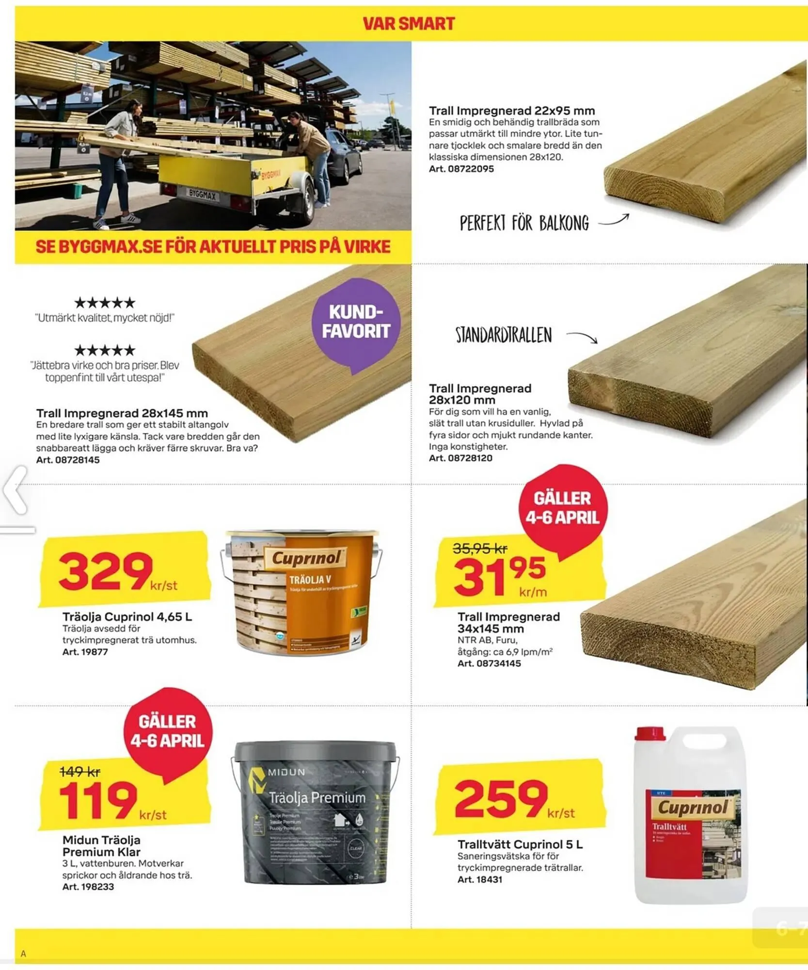 Byggmax reklamblad från 21 mars till 6 april 2025 - Reklamblad sidor 6
