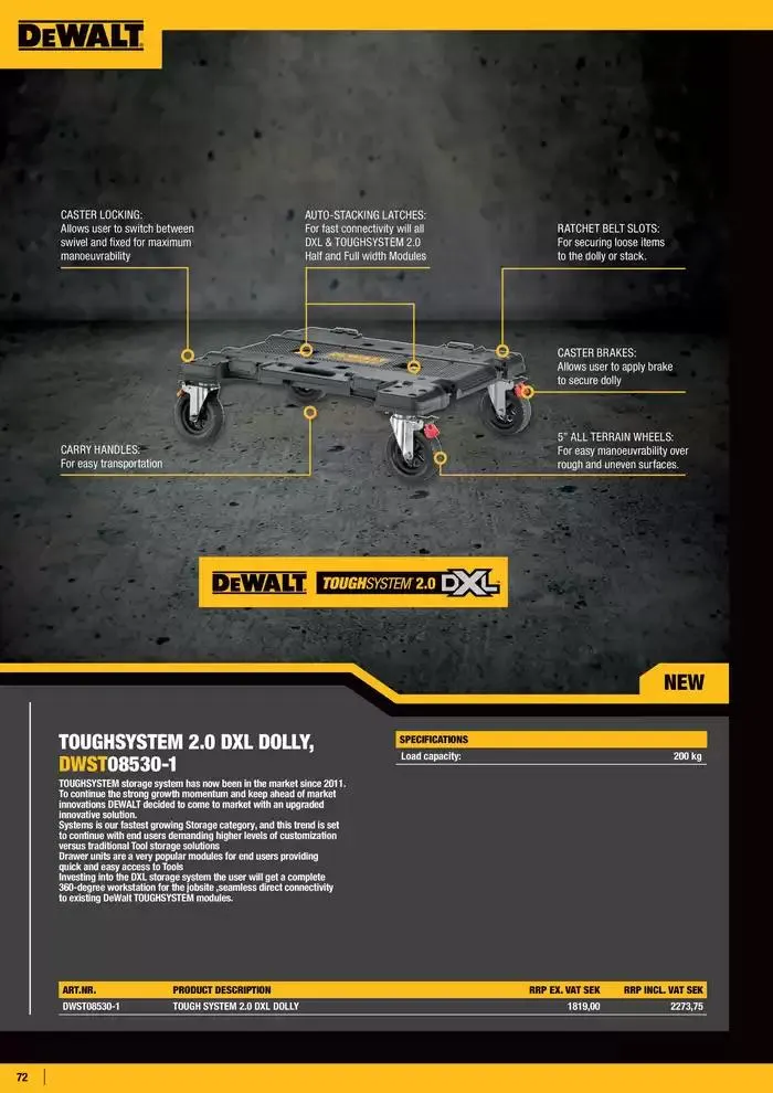Dewalt reklamblad från 28 september till 12 oktober 2024 - Reklamblad sidor 72