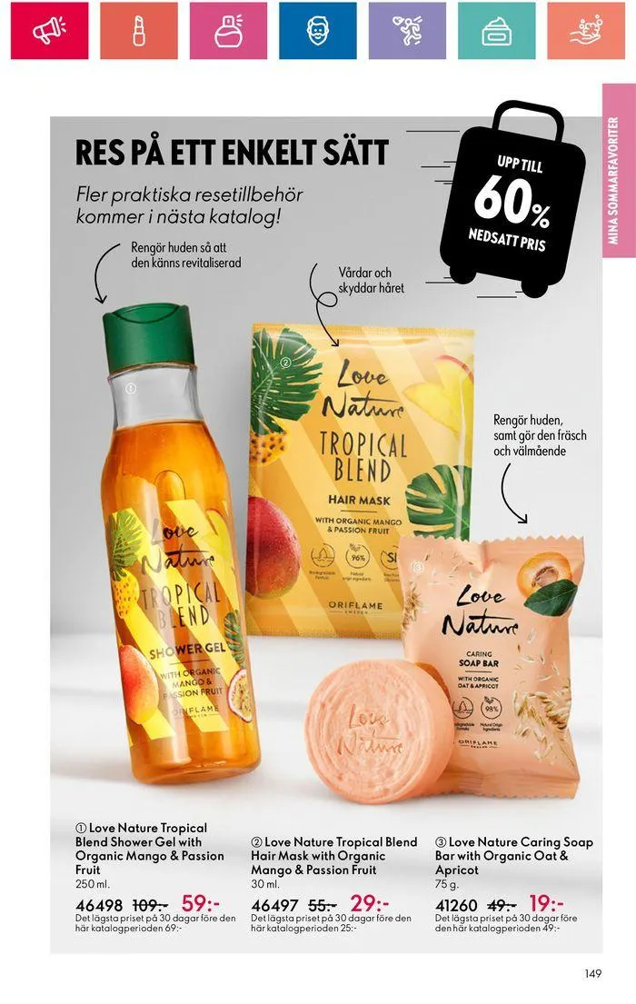 Oriflame reklamblad från 20 juni till 4 juli 2024 - Reklamblad sidor 149