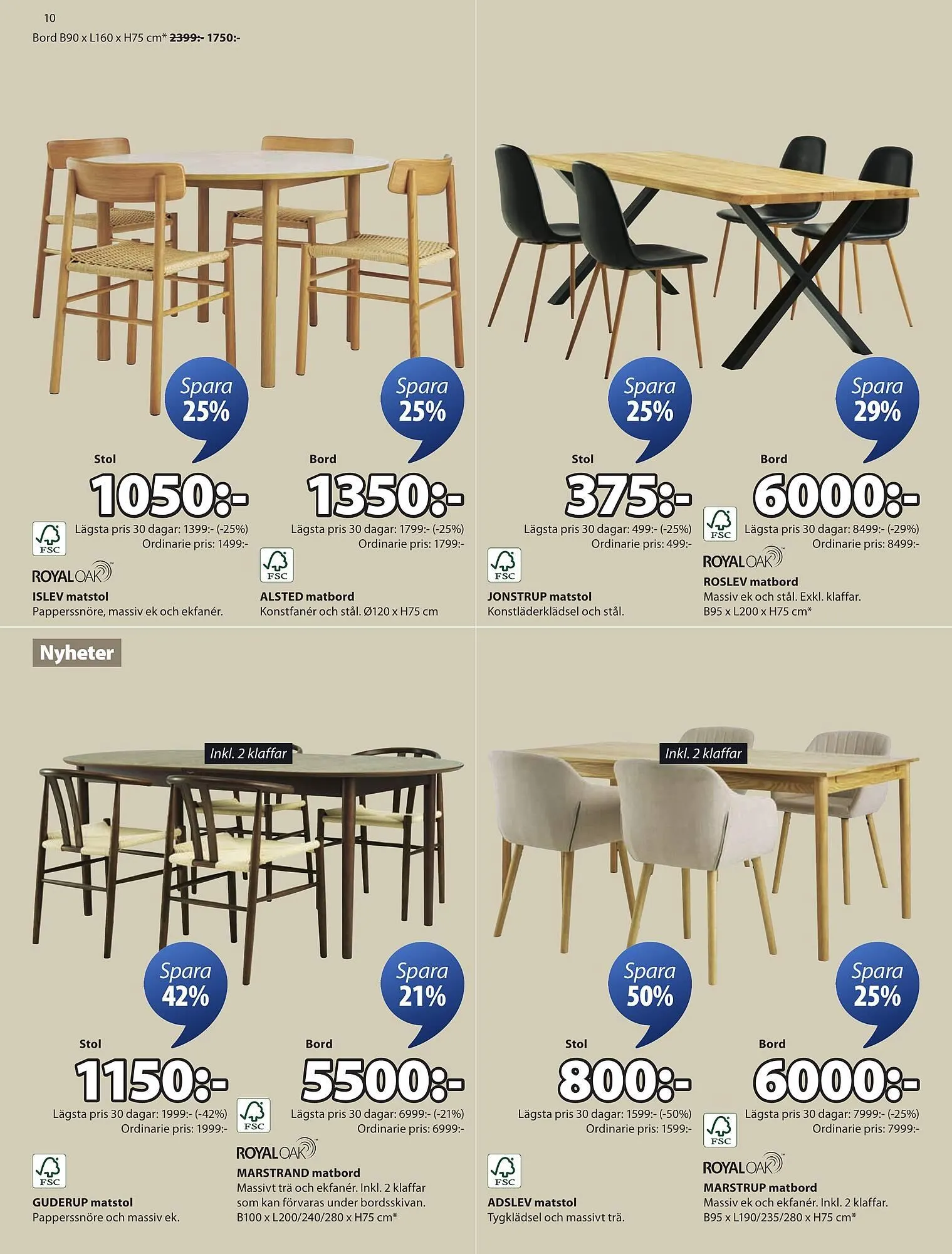 JYSK reklamblad från 25 augusti till 7 september 2025 - Reklamblad sidor 10
