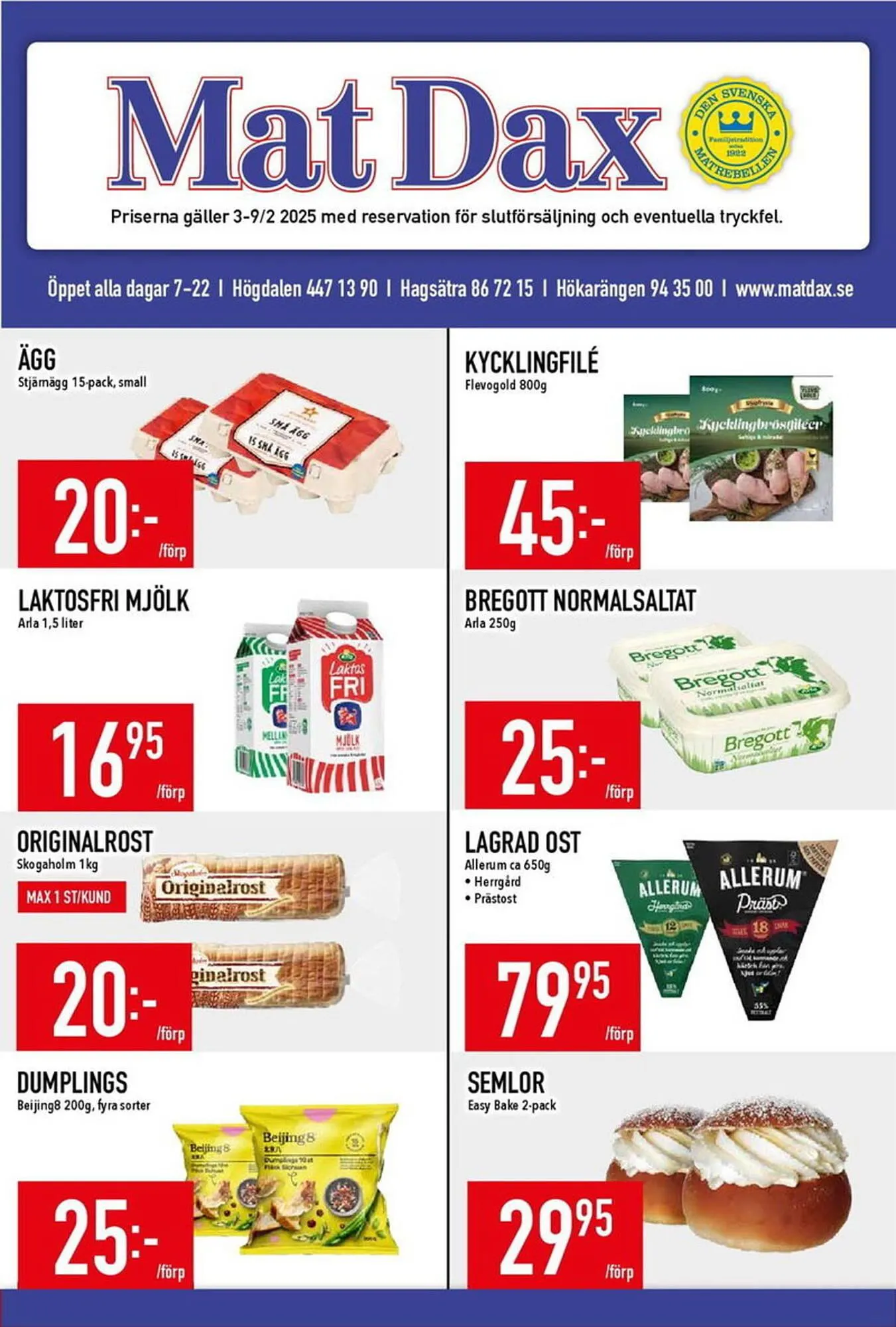 Matdax reklamblad - 1