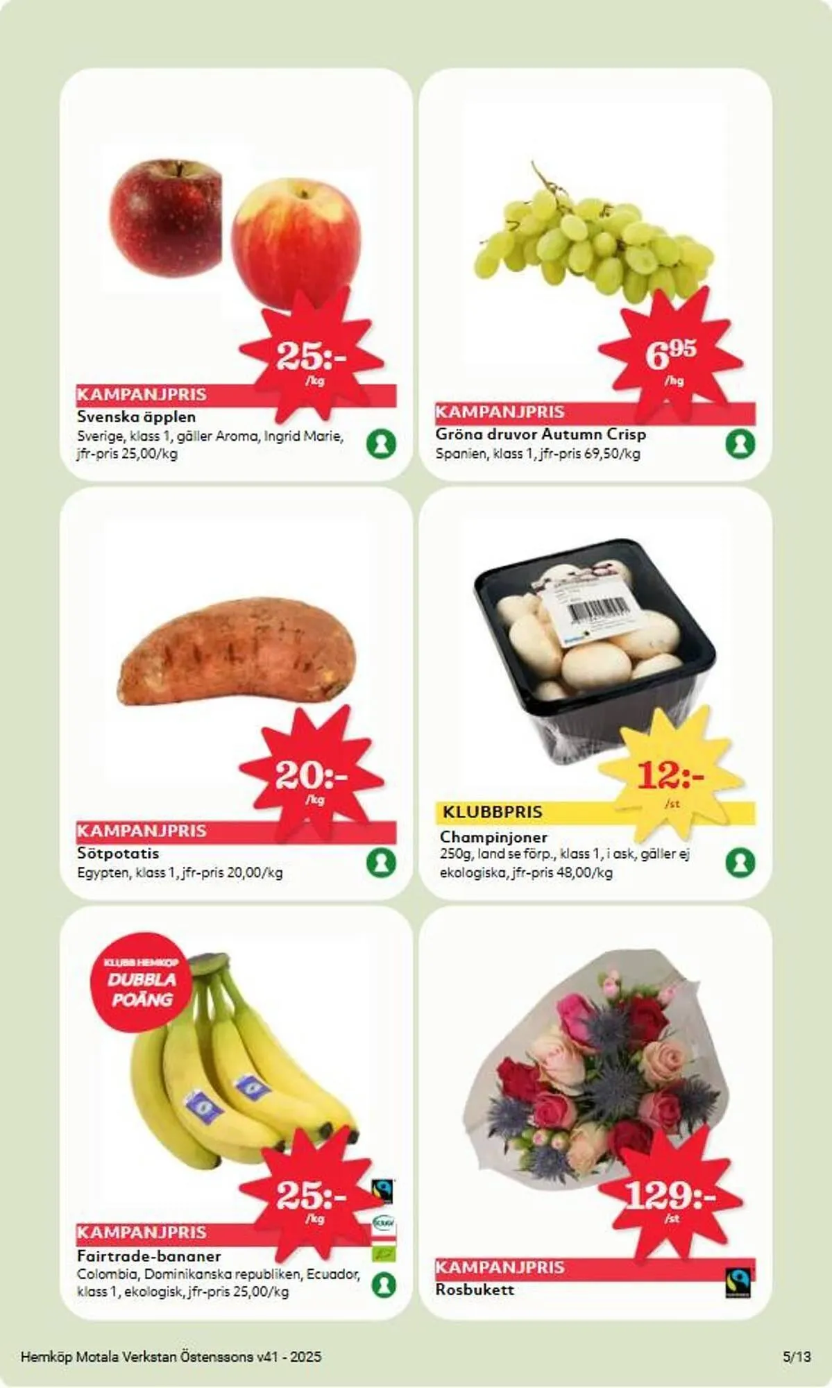 Hemköp reklamblad från 6 oktober till 12 oktober 2025 - Reklamblad sidor 5