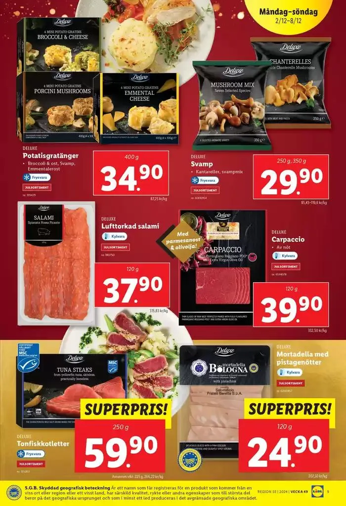 ERBJUDANDEN VECKA 49 från 2 december till 8 december 2024 - Reklamblad sidor 9