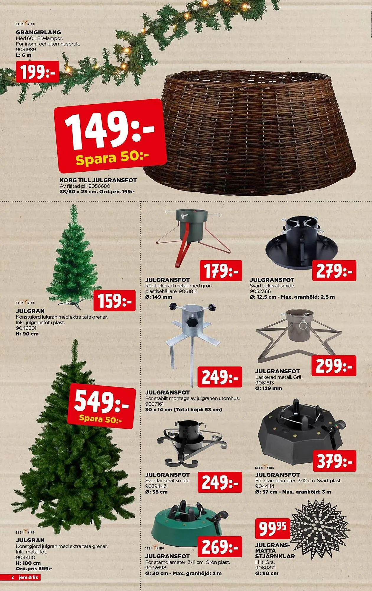 Jem&Fix reklamblad från 3 december till 10 december 2023 - Reklamblad sidor 2