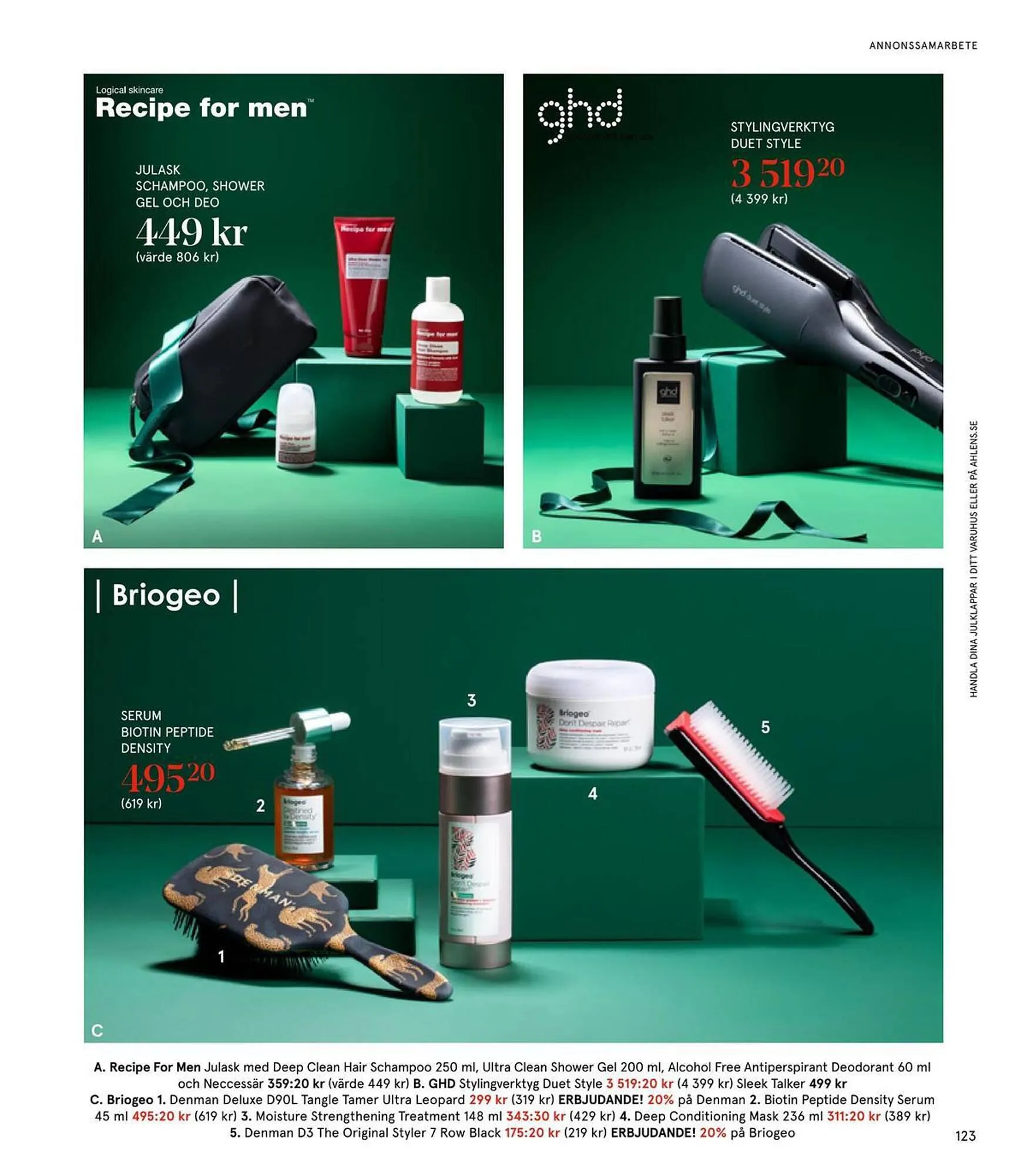Åhléns reklamblad från 24 november till 24 december 2023 - Reklamblad sidor 123