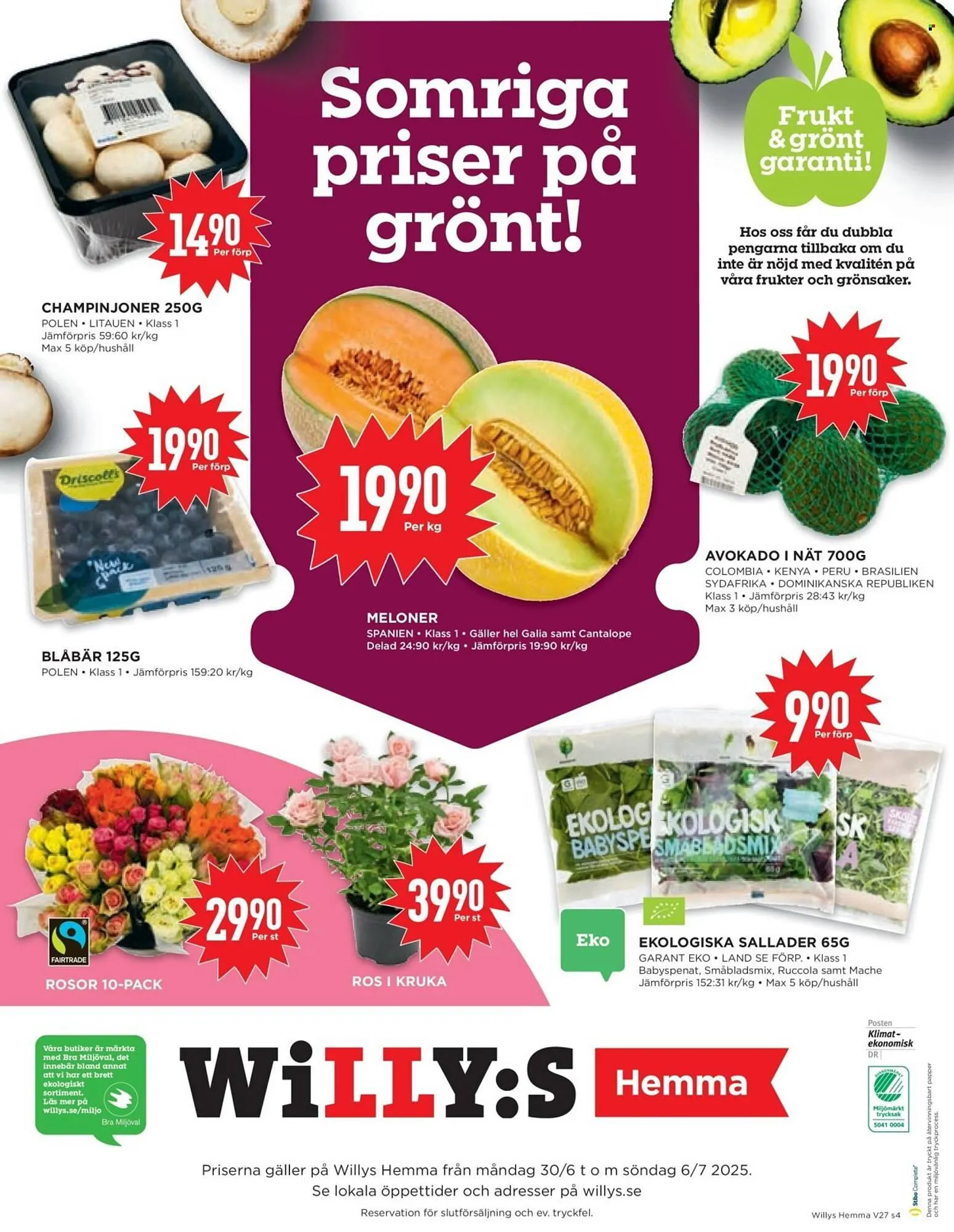 Willys reklamblad från 30 juni till 6 juli 2025 - Reklamblad sidor 4