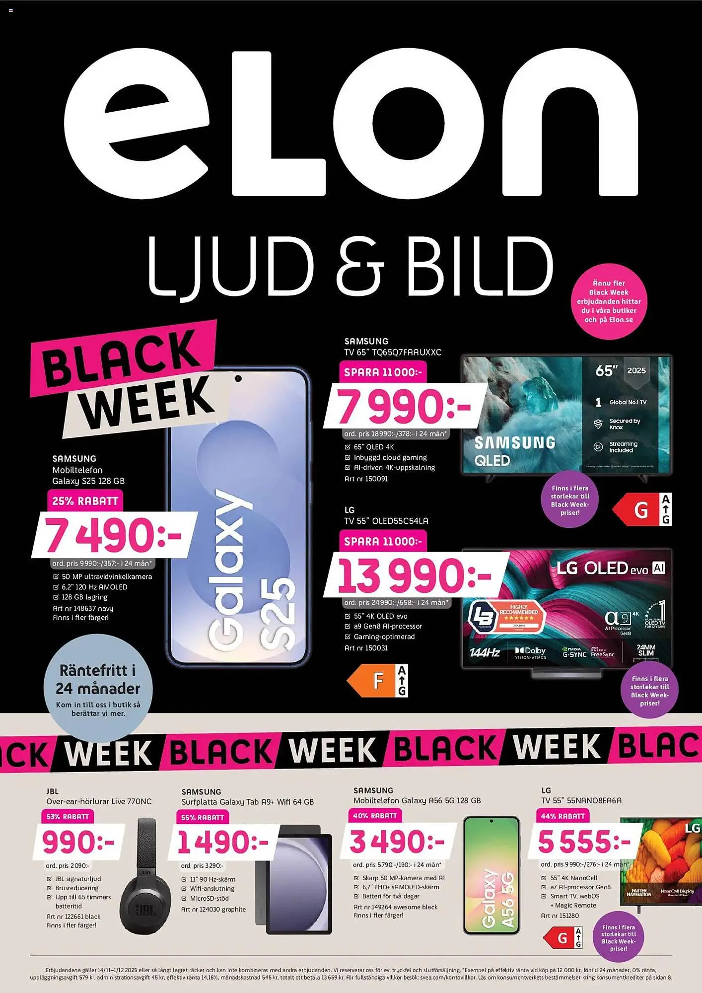 Elon reklamblad från 14 november till 1 december 2025 - Reklamblad sidor 1