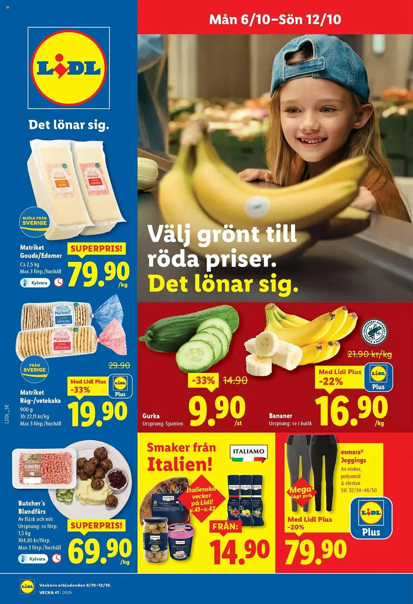 Lidl reklamblad från 6 oktober till 12 oktober 2025 - Reklamblad sidor 1