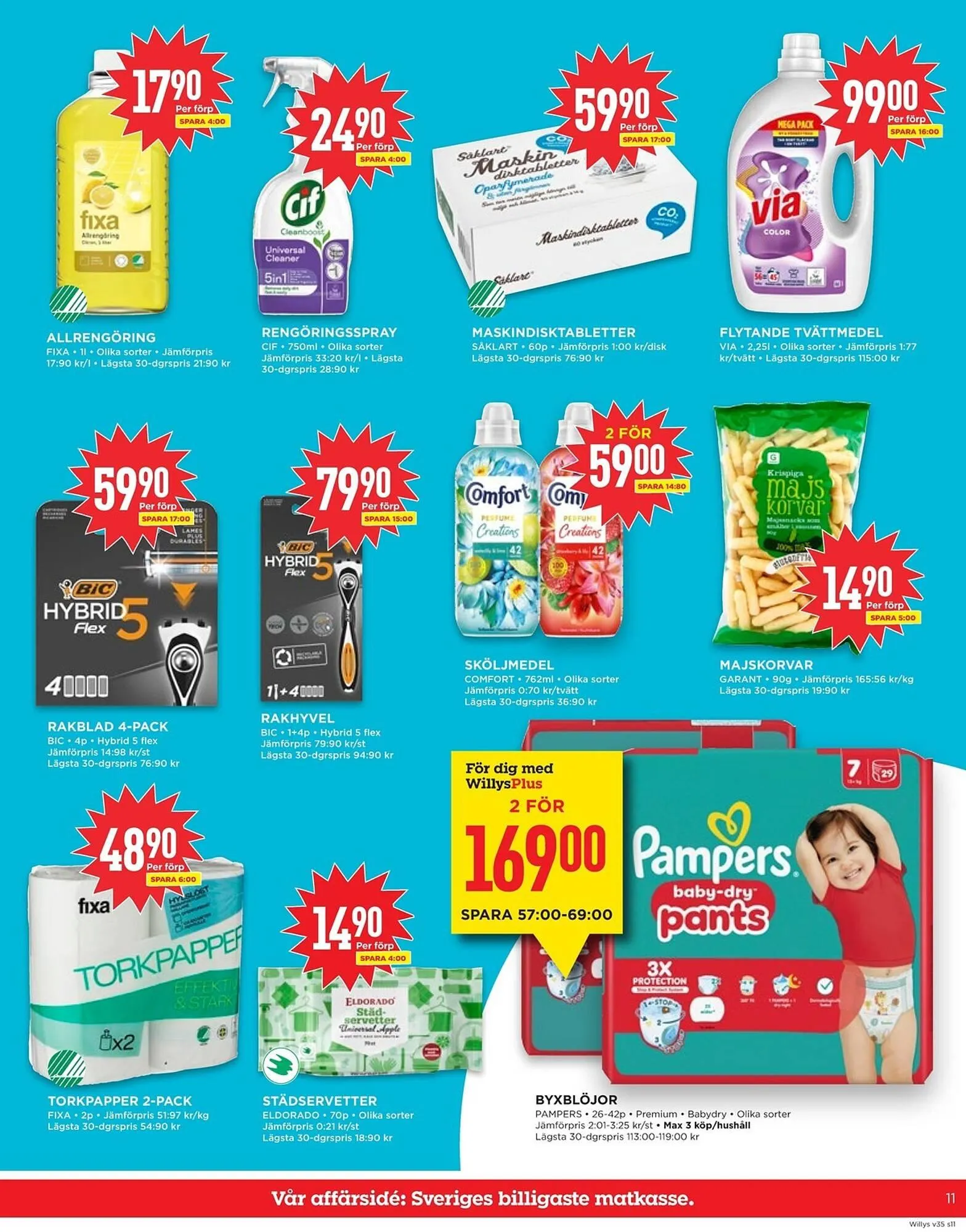 Willys reklamblad från 25 augusti till 31 augusti 2025 - Reklamblad sidor 11