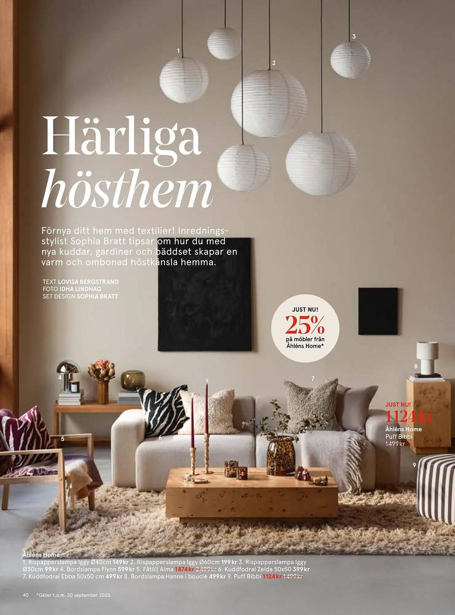Åhléns reklamblad från 17 september till 7 oktober 2025 - Reklamblad sidor 40