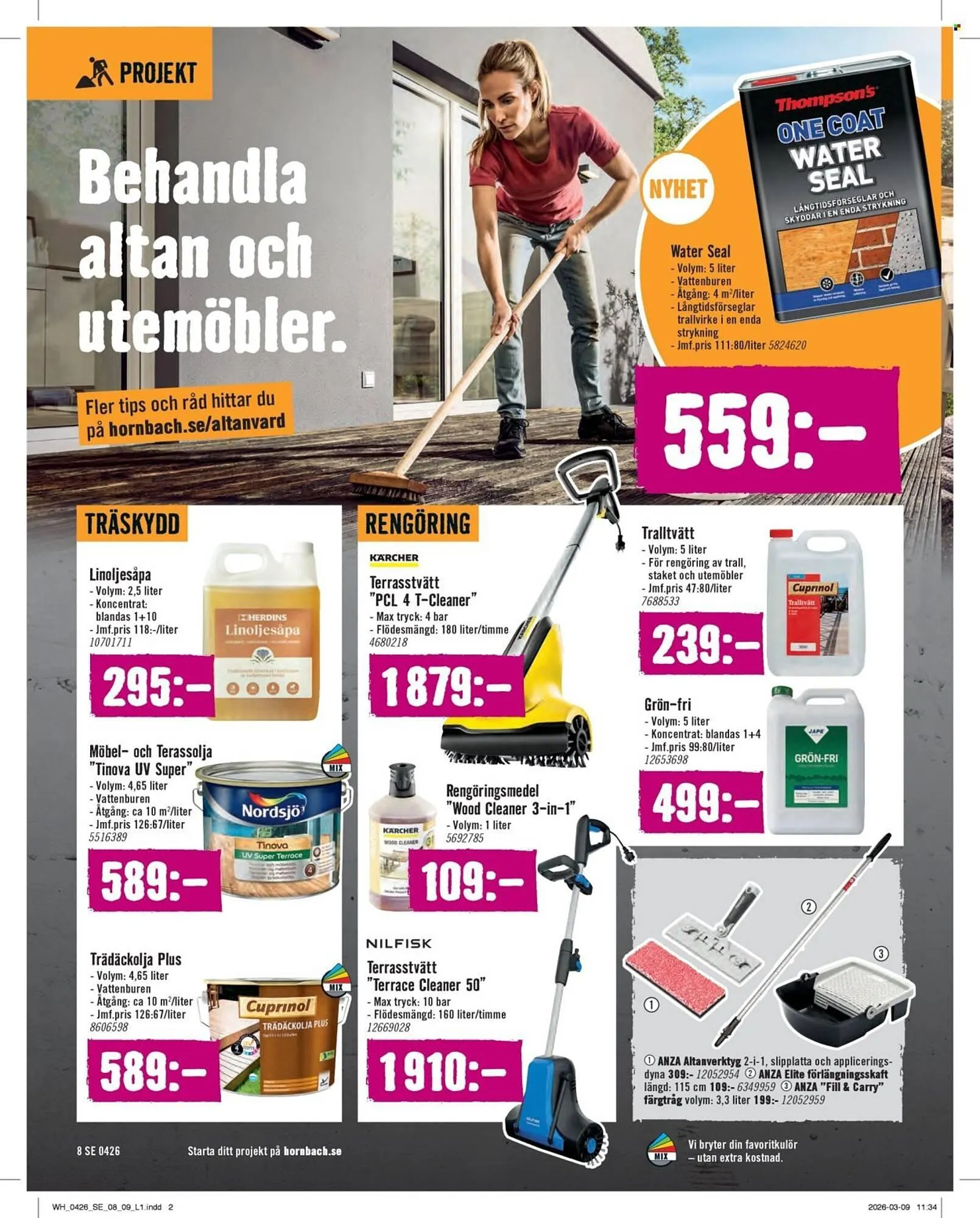 Hornbach reklamblad från 1 april till 30 april 2026 - Reklamblad sidor 8