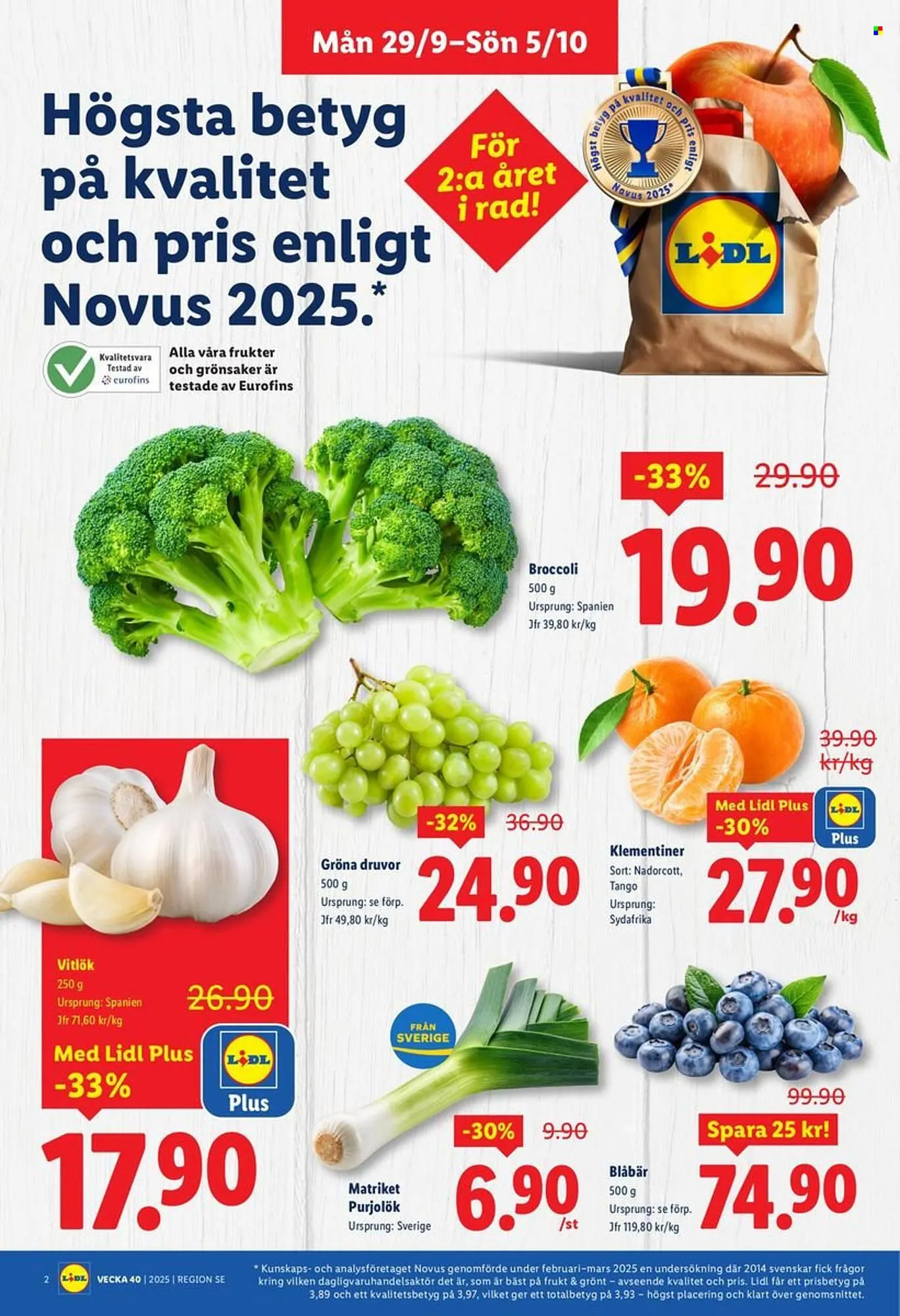 Lidl reklamblad från 29 september till 5 oktober 2025 - Reklamblad sidor 2