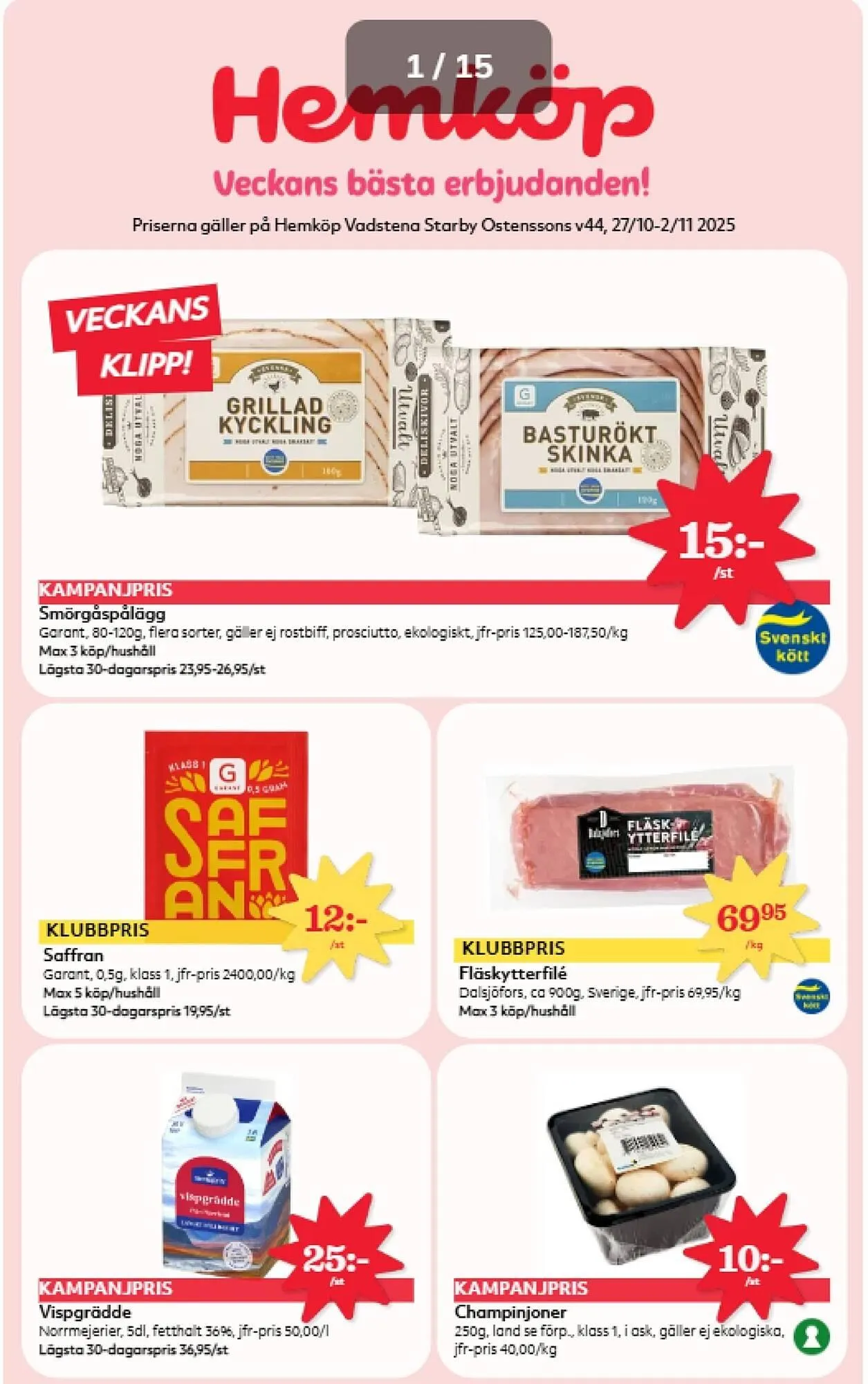 Östenssons reklamblad - 1