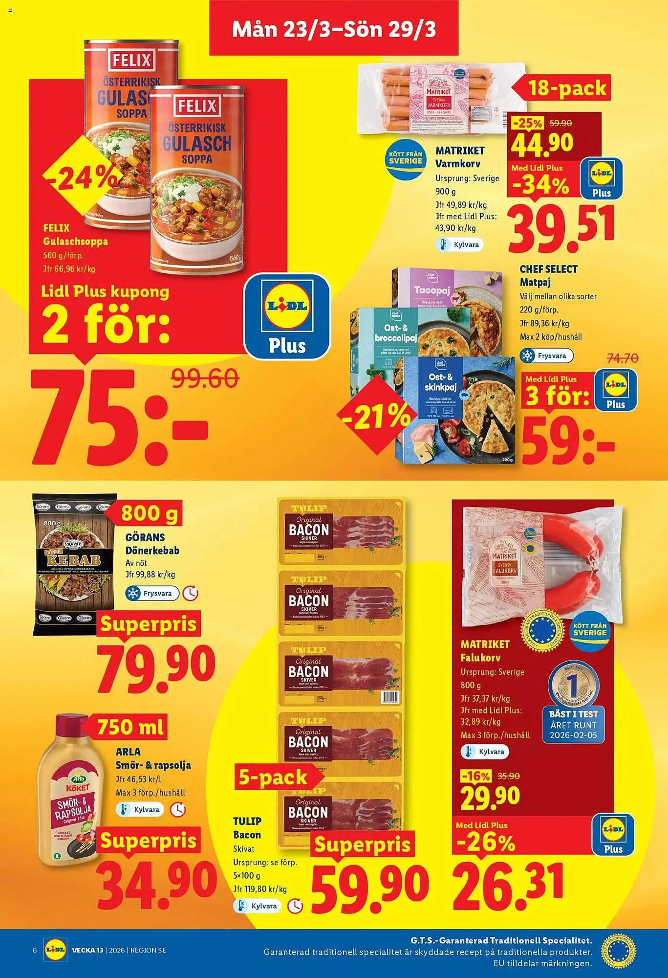Lidl reklamblad från 23 mars till 29 mars 2026 - Reklamblad sidor 6
