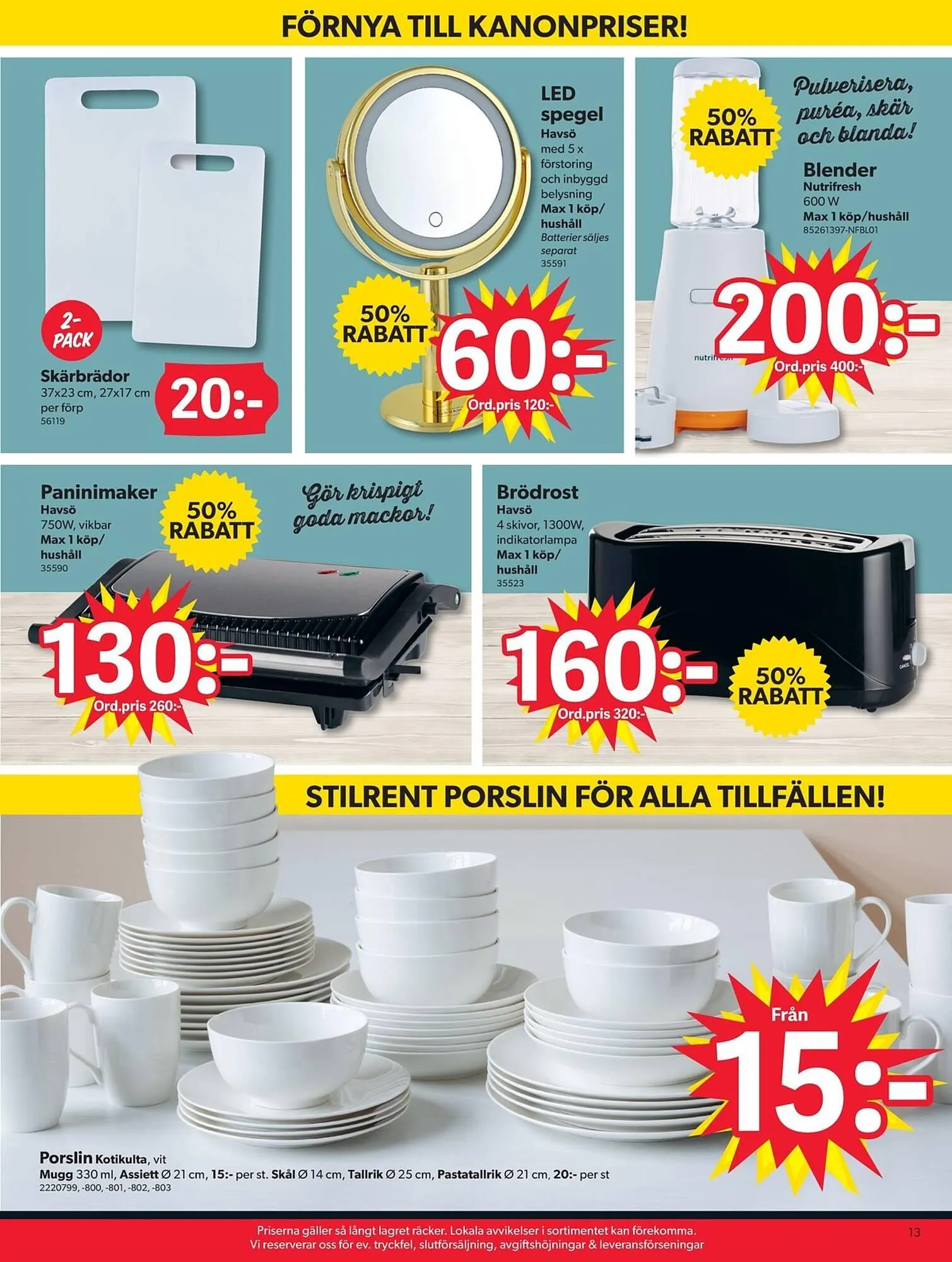 DollarStore annonsblad från 1 september till 9 september 2025 - Reklamblad sidor 13