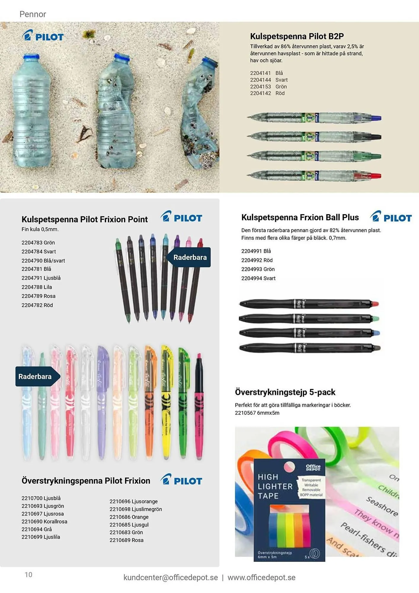 Office Depot reklamblad från 1 augusti till 31 juli 2027 - Reklamblad sidor 10