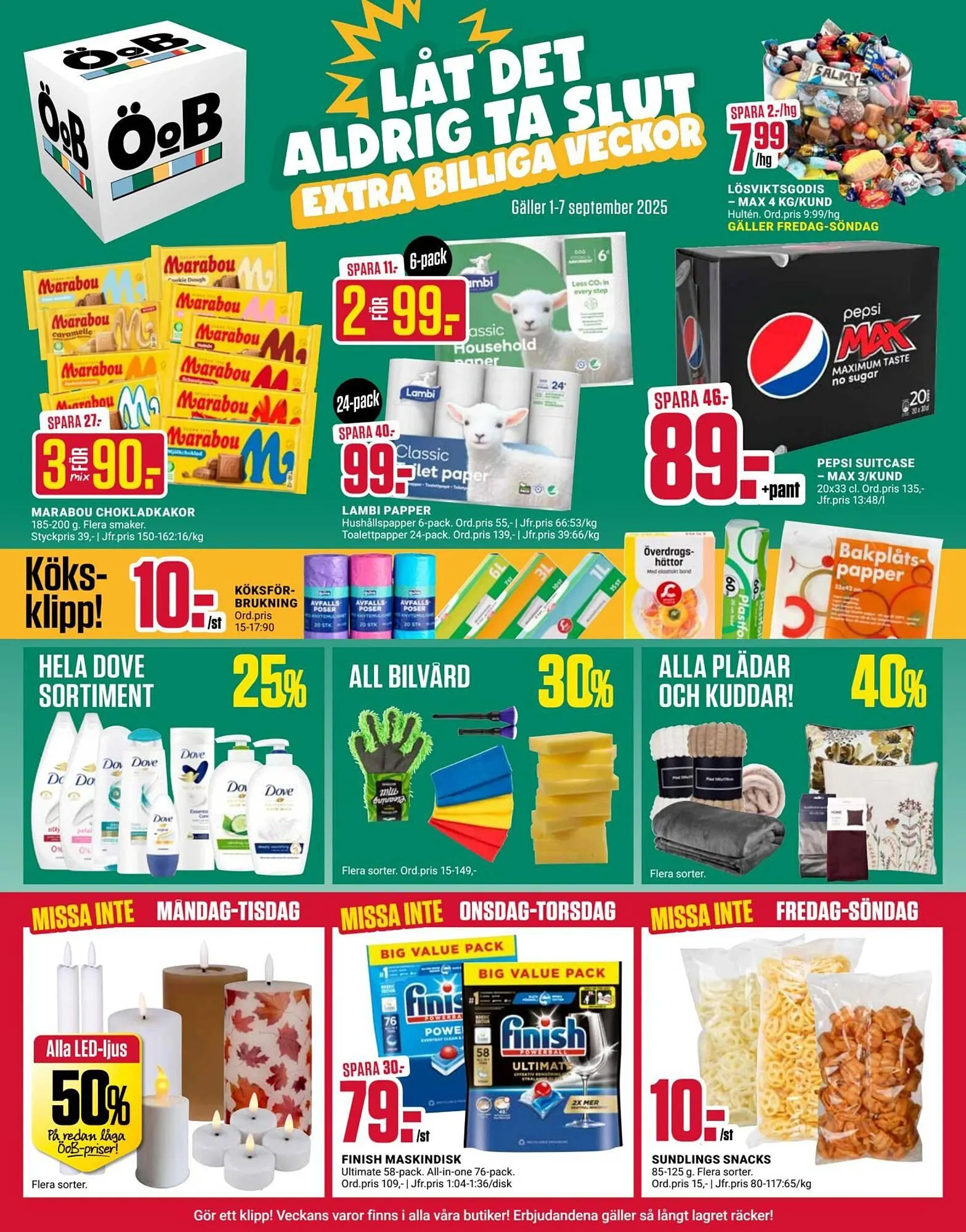 ÖoB reklamblad från 1 september till 7 september 2025 - Reklamblad sidor 1
