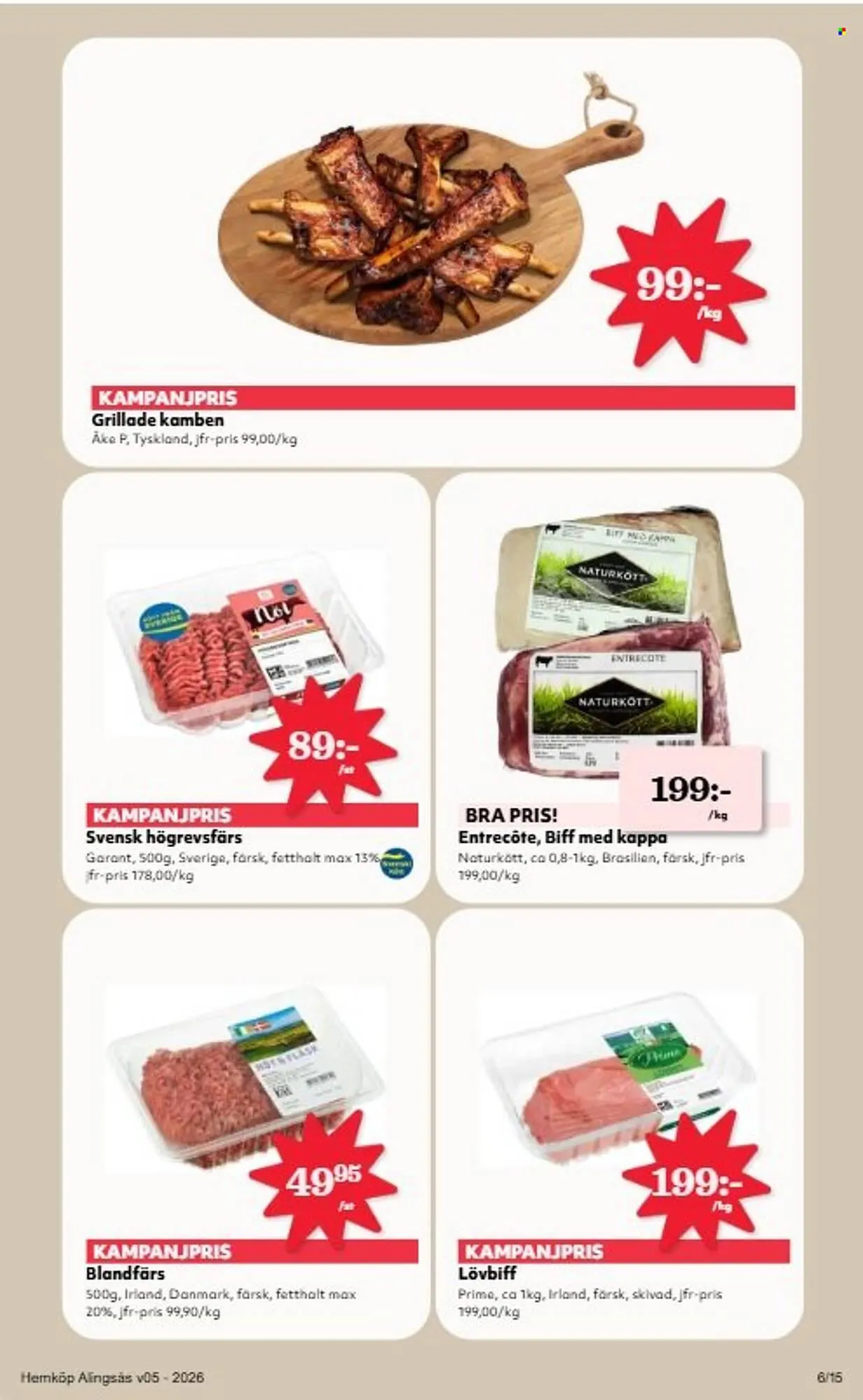 Hemköp reklamblad från 26 januari till 1 februari 2026 - Reklamblad sidor 6
