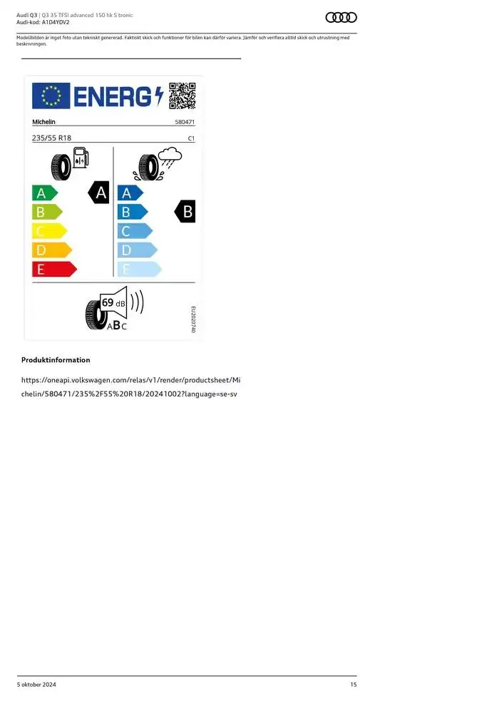 Audi Q3 från 5 oktober till 5 oktober 2025 - Reklamblad sidor 15