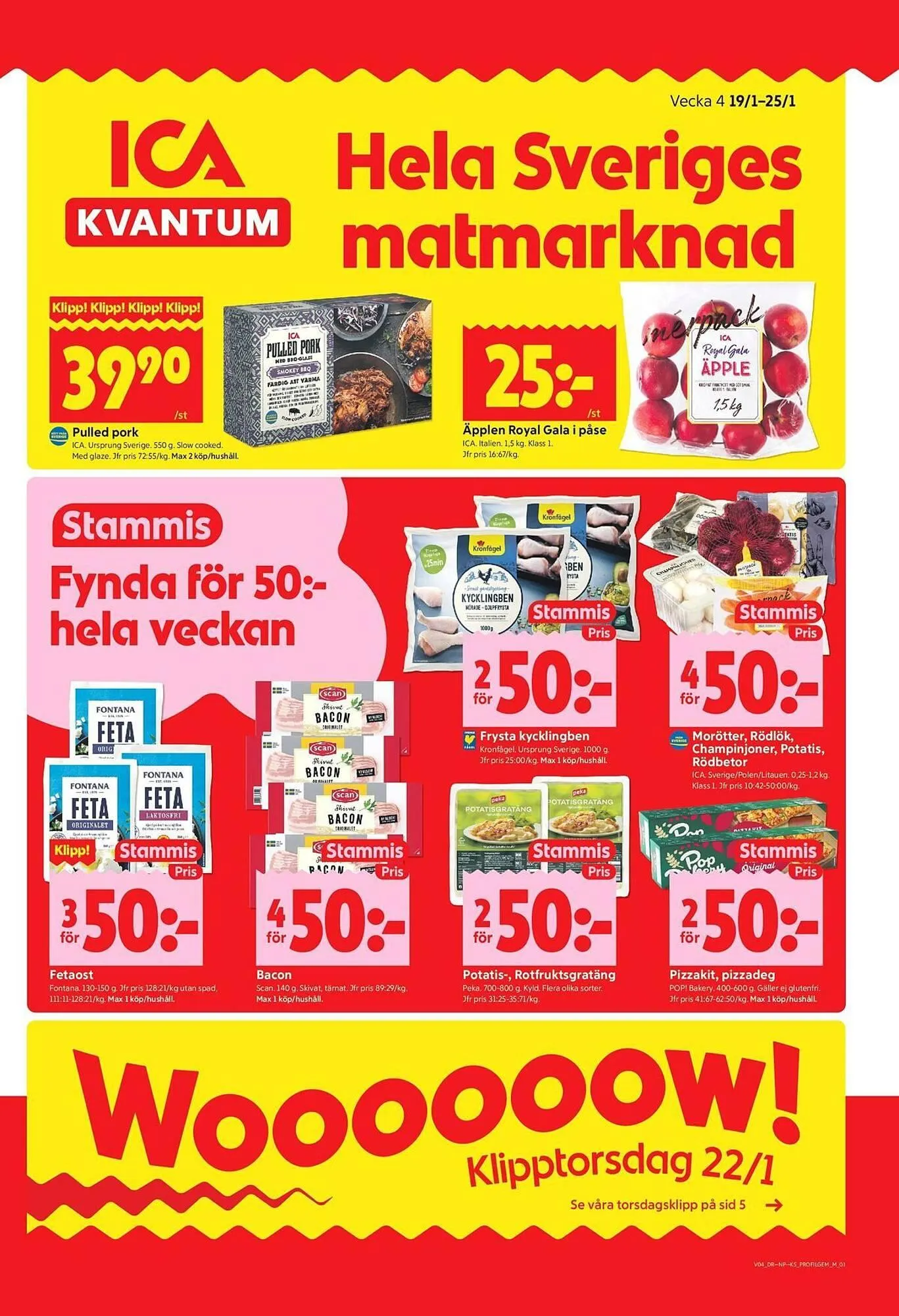 ICA Kvantum reklamblad från 19 januari till 25 januari 2026 - Reklamblad sidor 1