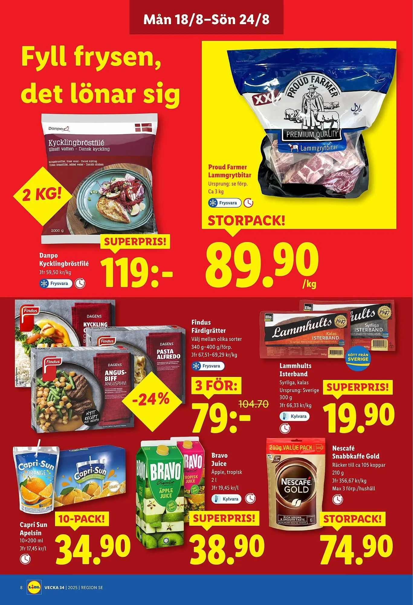 Lidl reklamblad från 18 augusti till 24 augusti 2025 - Reklamblad sidor 8