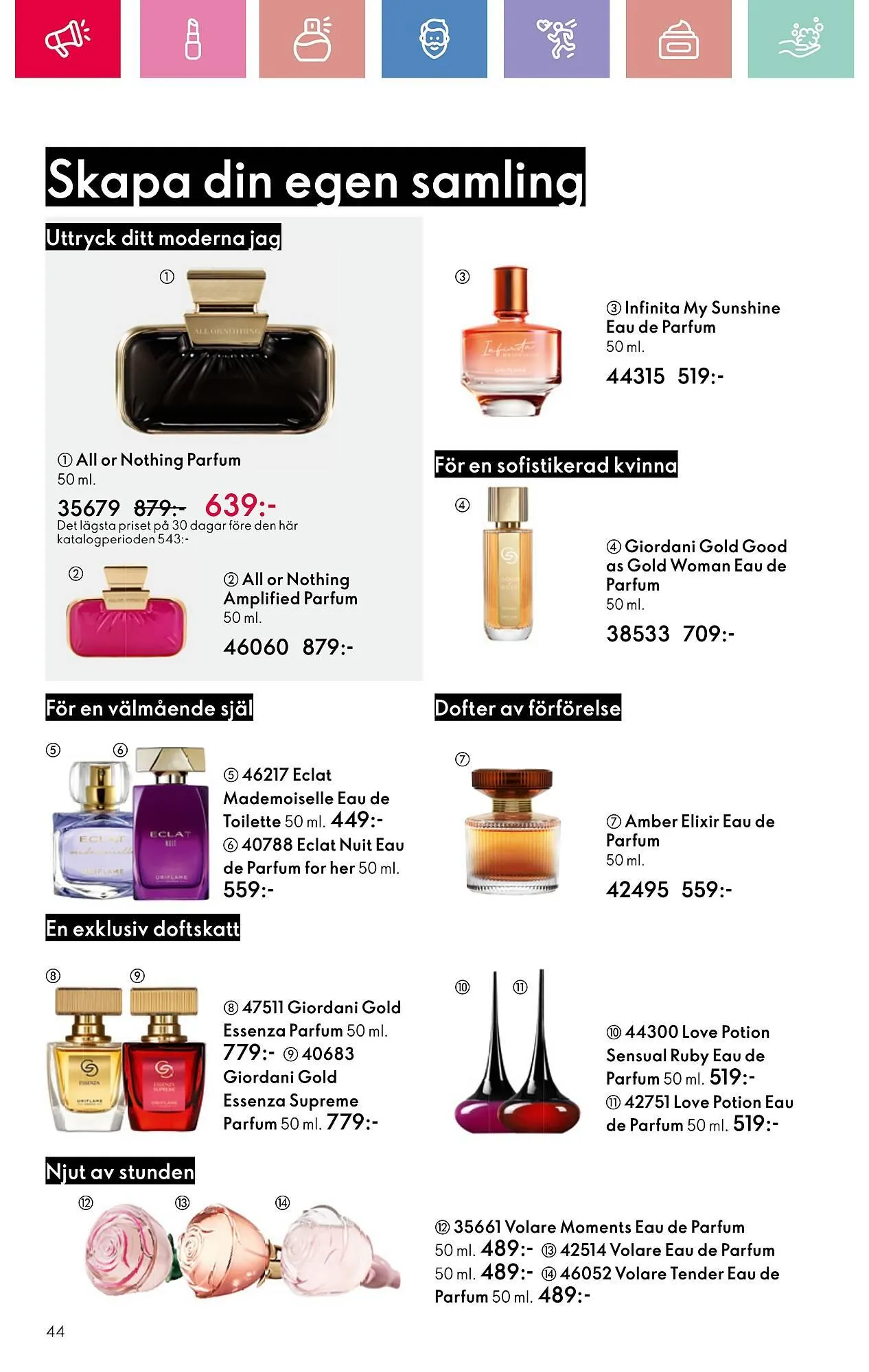 Oriflame reklamblad från 26 januari till 15 februari 2025 - Reklamblad sidor 44