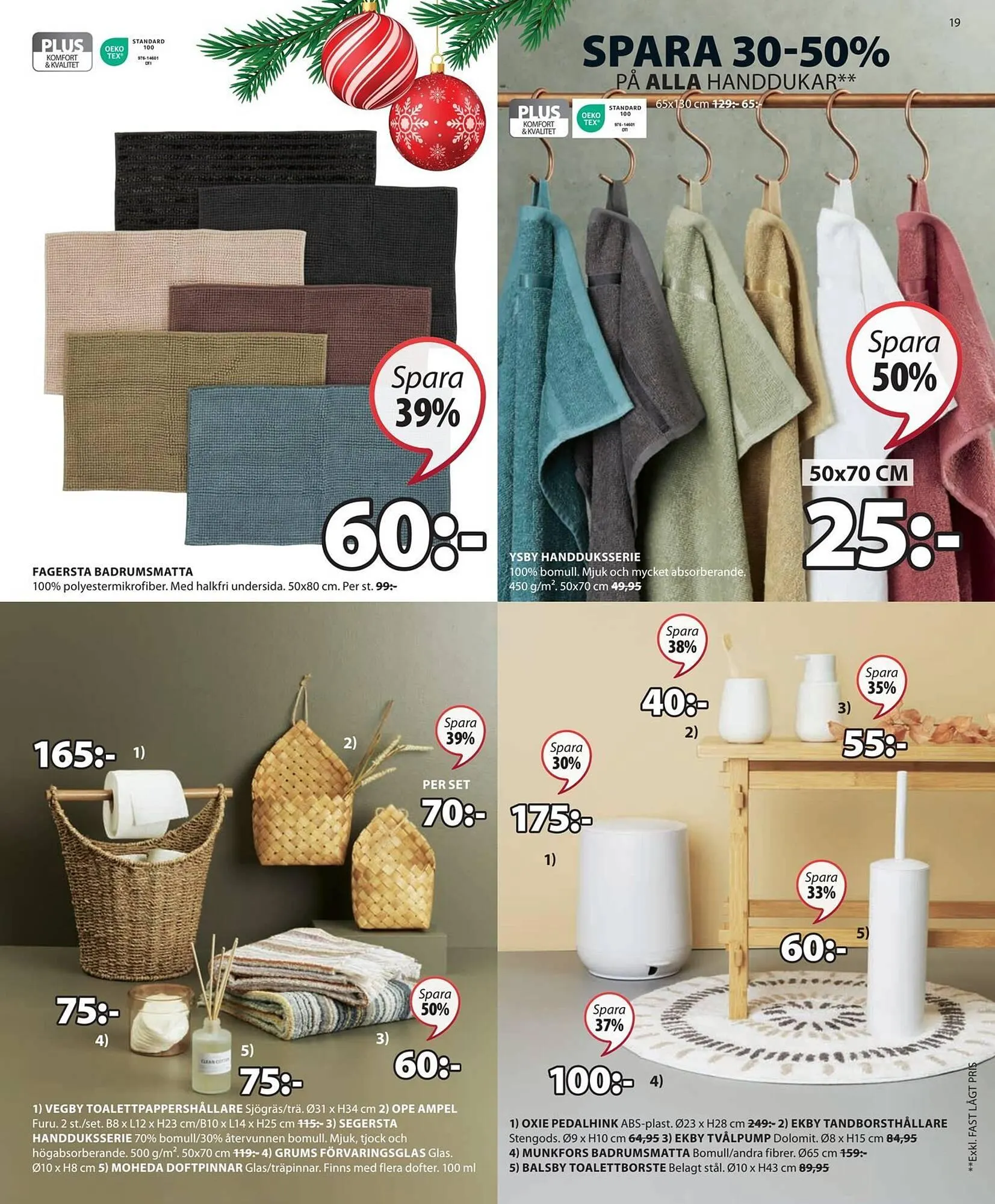 JYSK reklamblad från 3 december till 17 december 2023 - Reklamblad sidor 19