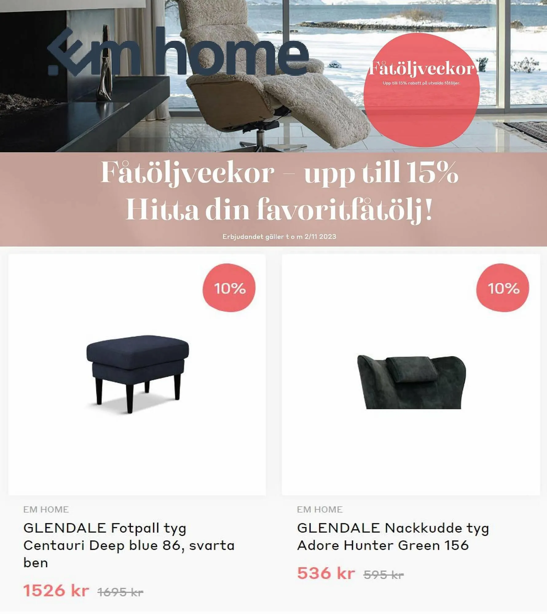 EM Home reklamblad från 3 oktober till 2 november 2023 - Reklamblad sidor 12