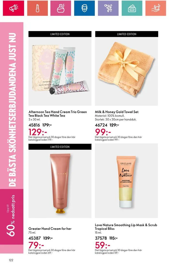 Oriflame reklamblad från 20 juni till 4 juli 2024 - Reklamblad sidor 122