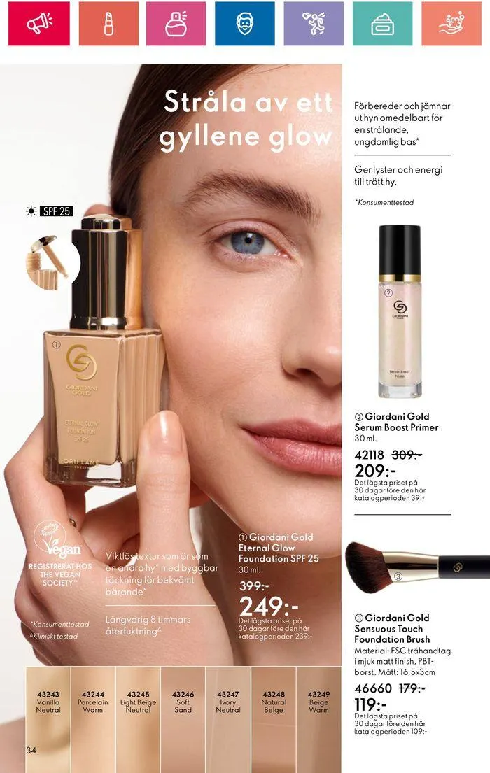 Oriflame reklamblad från 20 juni till 4 juli 2024 - Reklamblad sidor 34