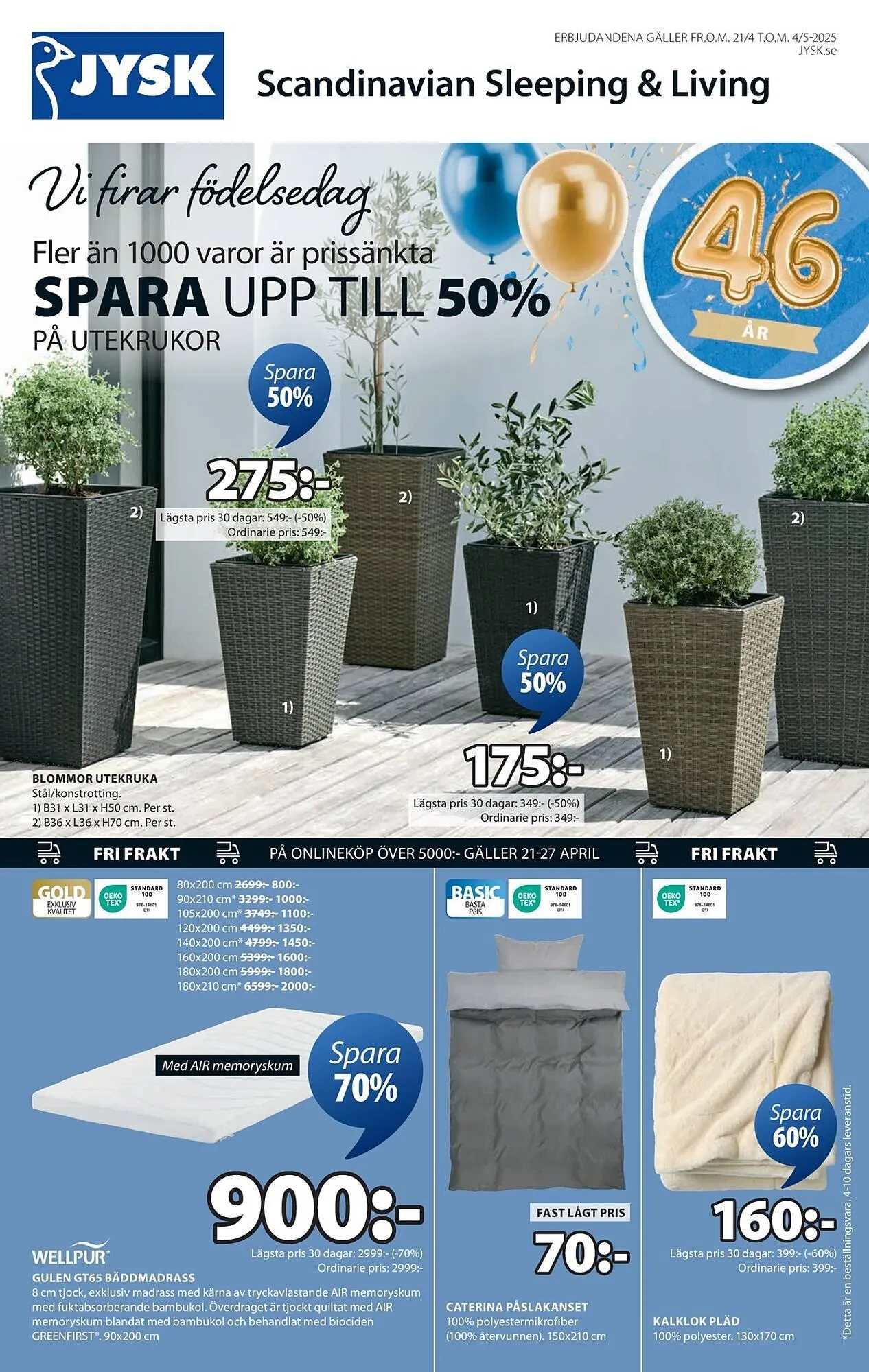 JYSK reklamblad från 21 april till 4 maj 2025 - Reklamblad sidor 2