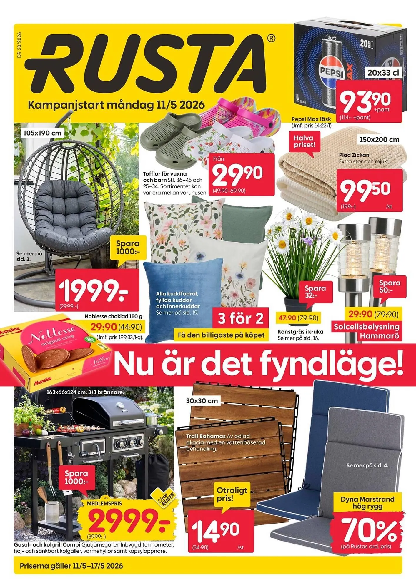 Rusta reklamblad från 11 maj till 17 maj 2026 - Reklamblad sidor 1