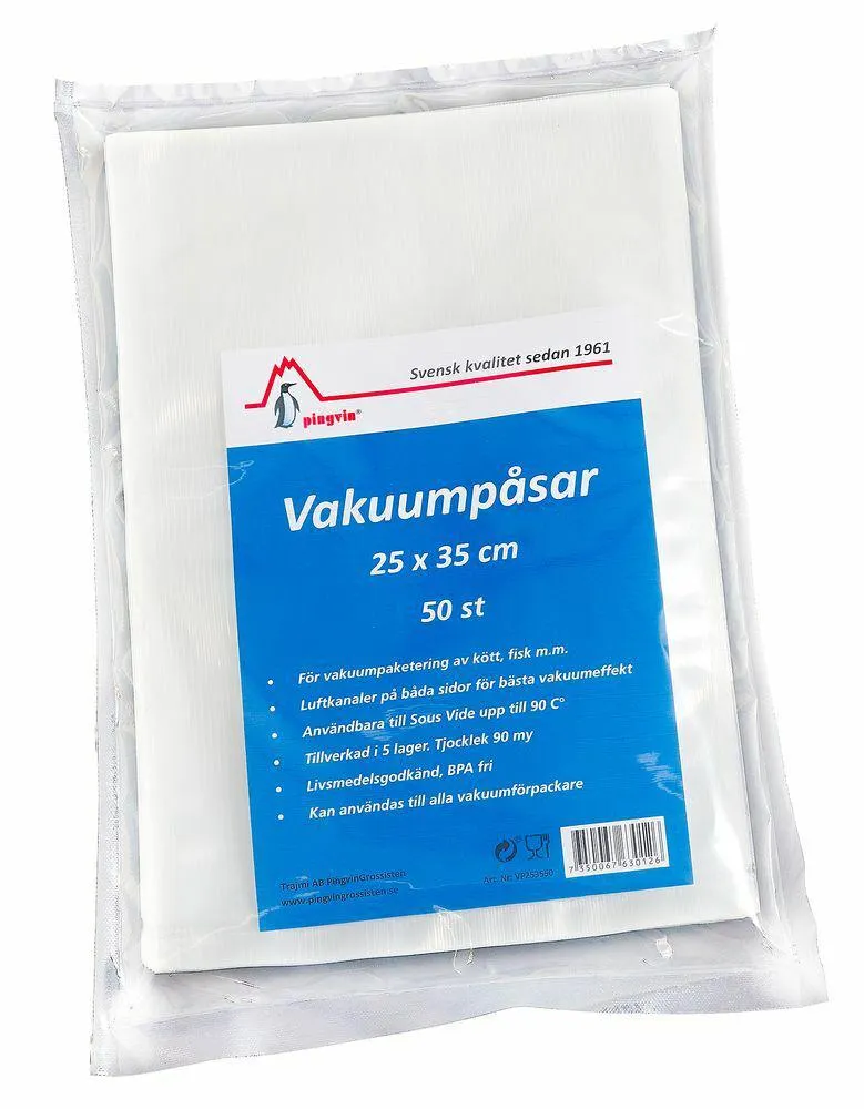 Pingvin vakuumpåsar 90my 25x35 cm 50st