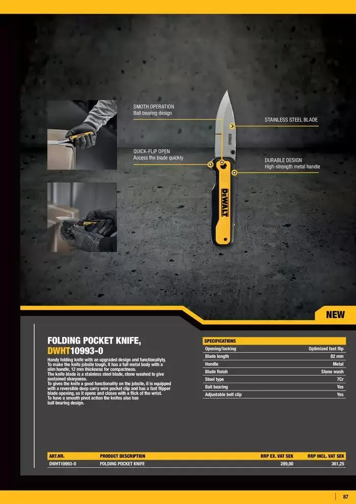 Dewalt reklamblad från 26 september till 10 oktober 2024 - Reklamblad sidor 87