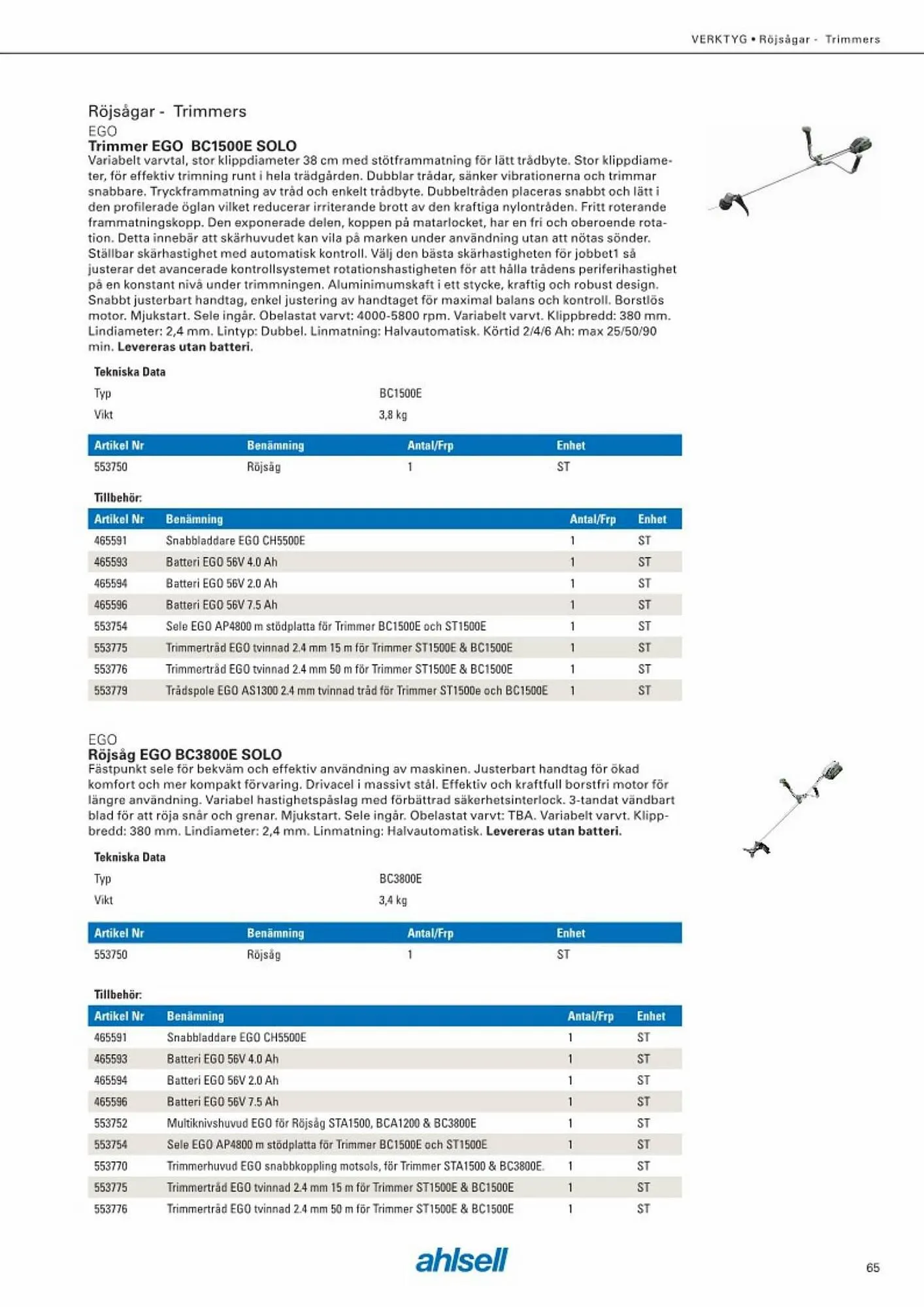 Ahlsell reklamblad från 6 september till 4 november 2023 - Reklamblad sidor 89