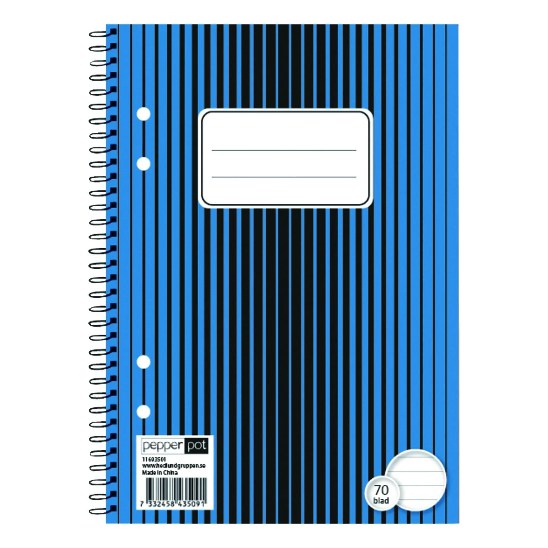 Linjerat kollegieblock A5