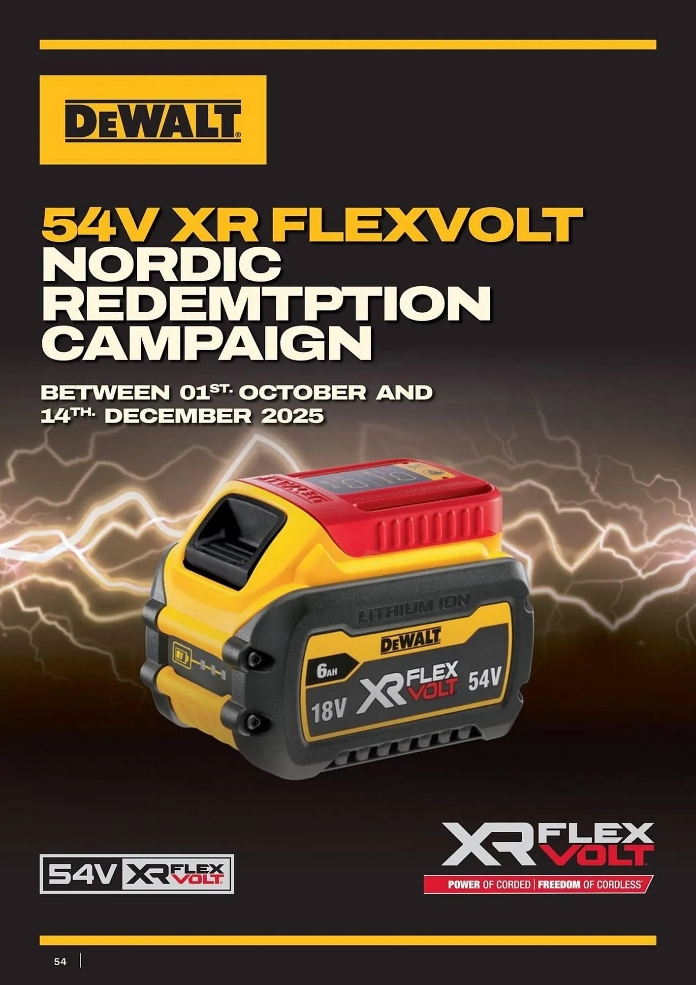 Dewalt reklamblad från 18 oktober till 1 november 2025 - Reklamblad sidor 54