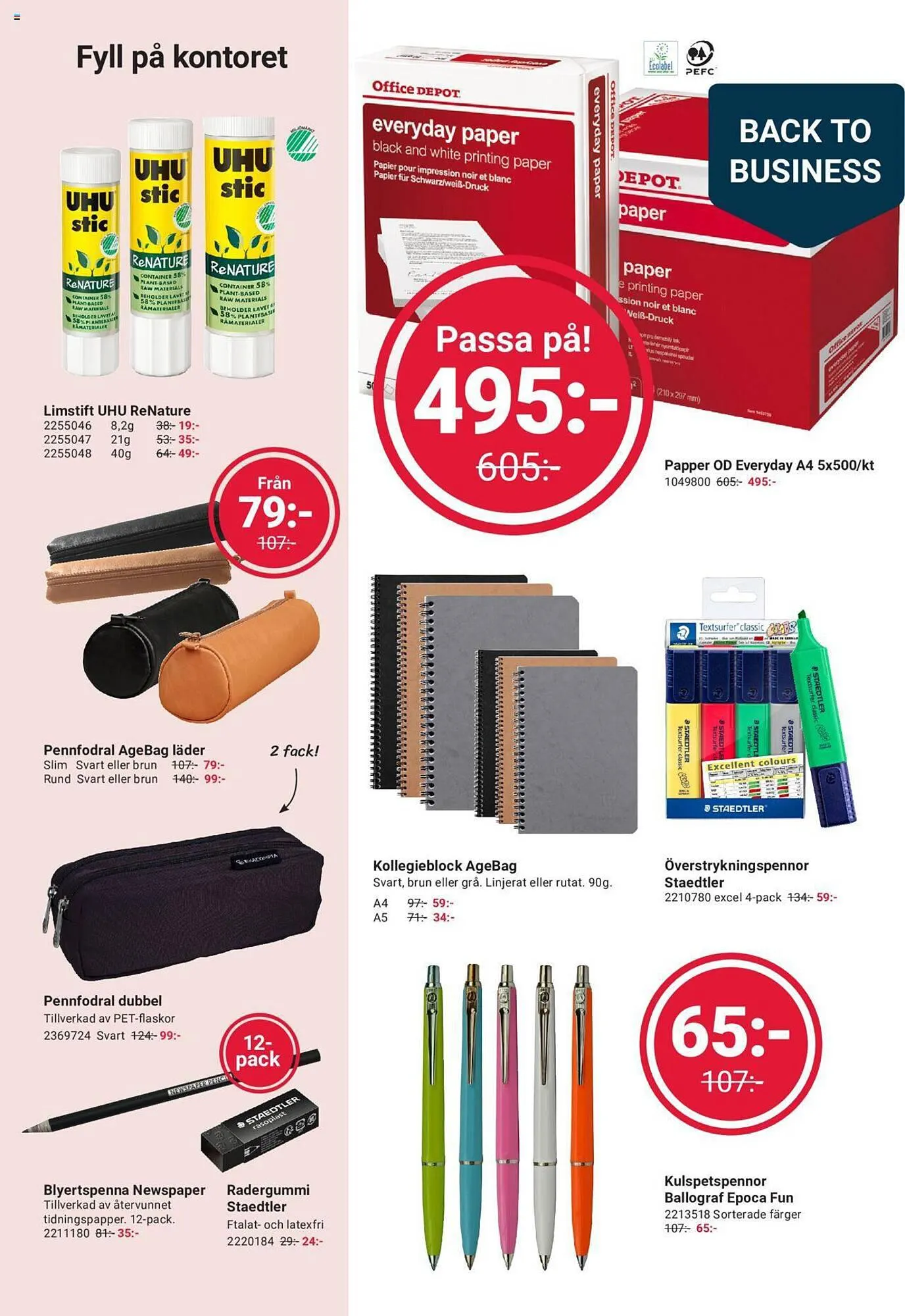 Office Depot reklamblad från 1 augusti till 31 augusti 2023 - Reklamblad sidor 2