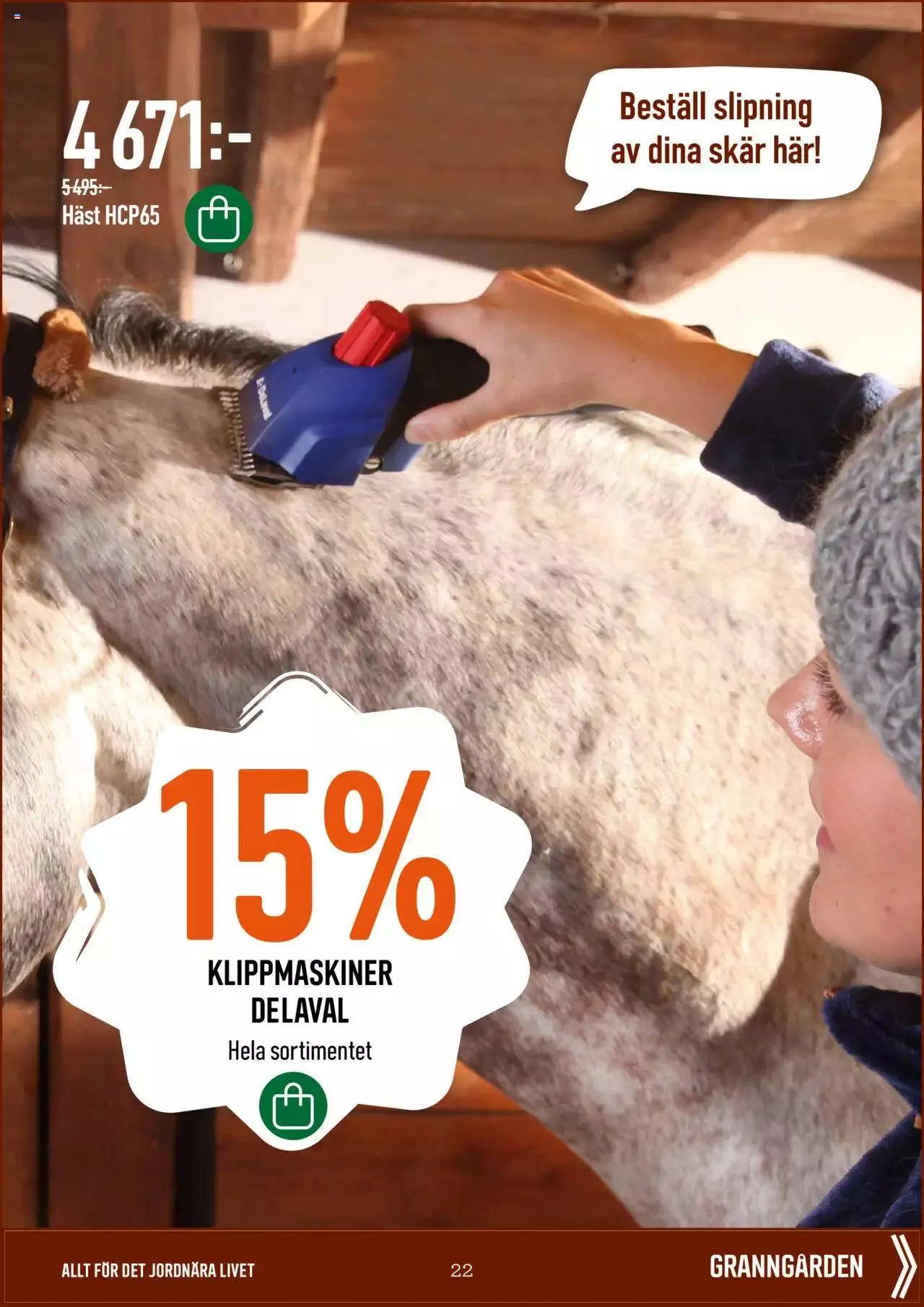 Granngården - erbjudanden från 22 september till 1 oktober 2023 - Reklamblad sidor 22