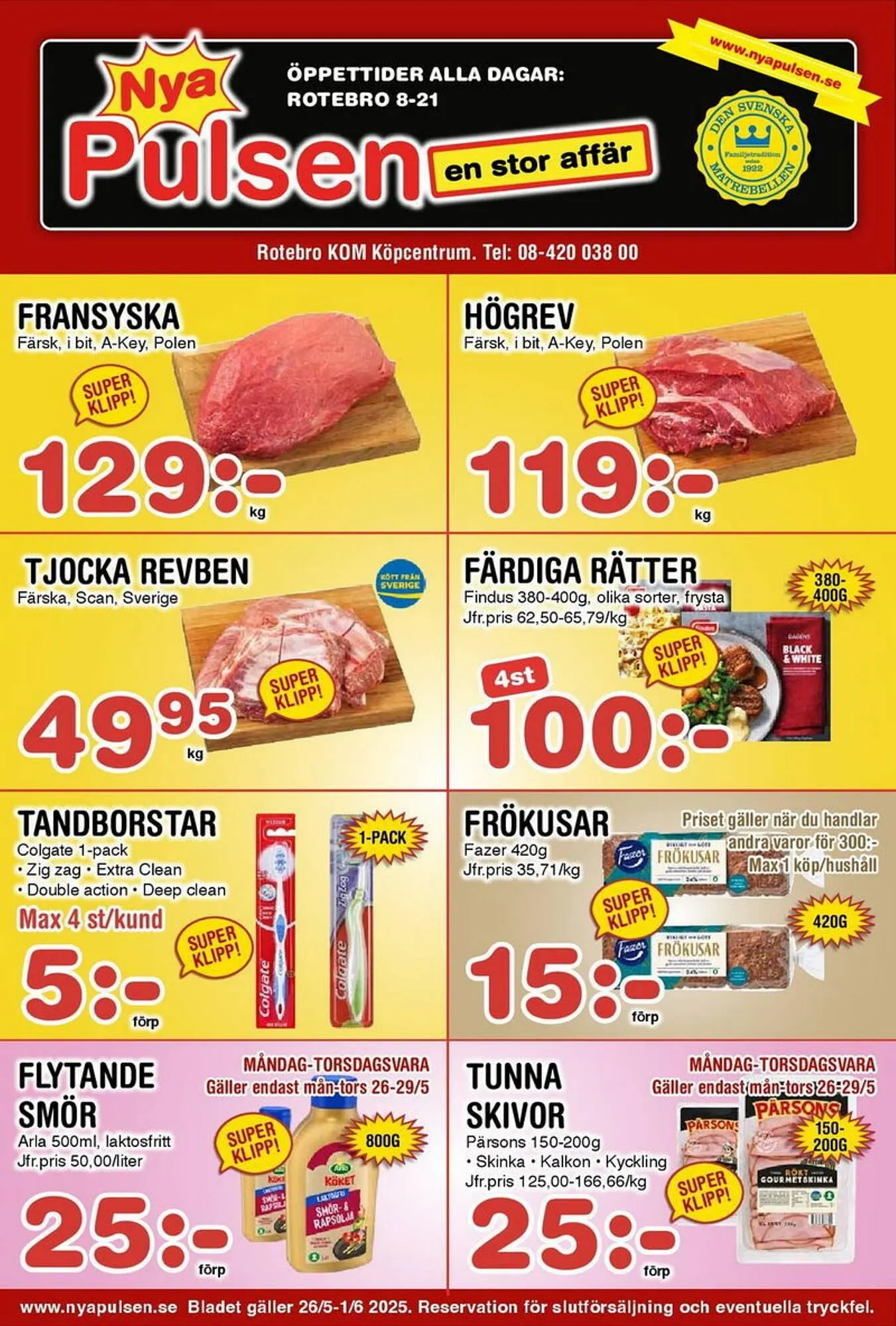 Nya Pulsen reklamblad - 1