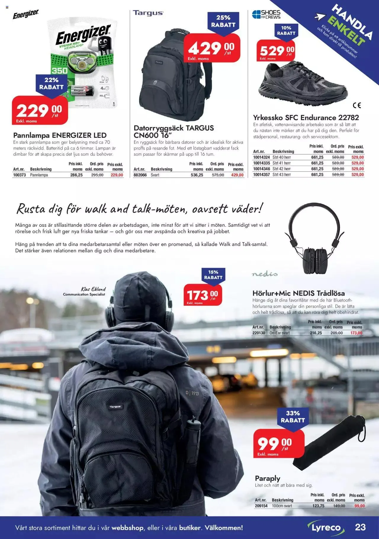 Staples - Lyreco INSPIRATION #1 2023 från 13 mars till 31 december 2023 - Reklamblad sidor 23