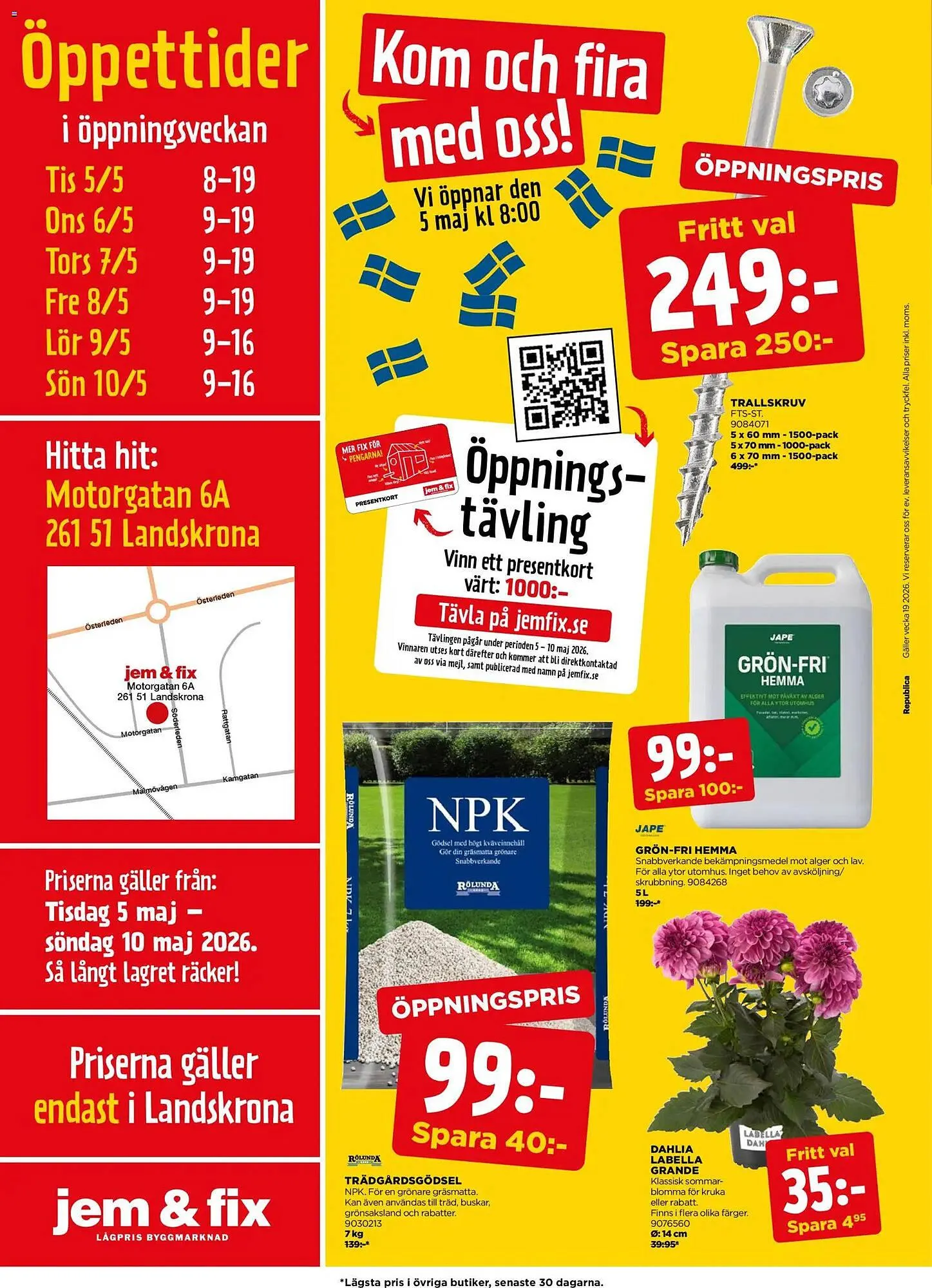 Jem&Fix reklamblad från 5 maj till 10 maj 2026 - Reklamblad sidor 16